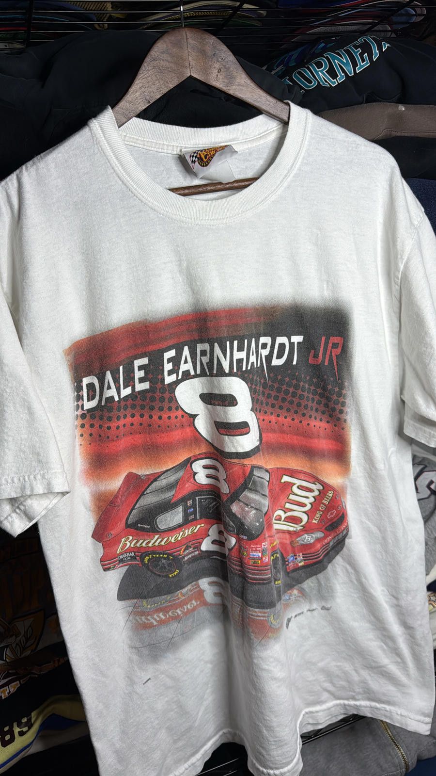 Designer Vintage Dale Earnhardt Jr. Budweiser T-Shirt Size US XL / EU 56 / 4 - 2 Thumbnail