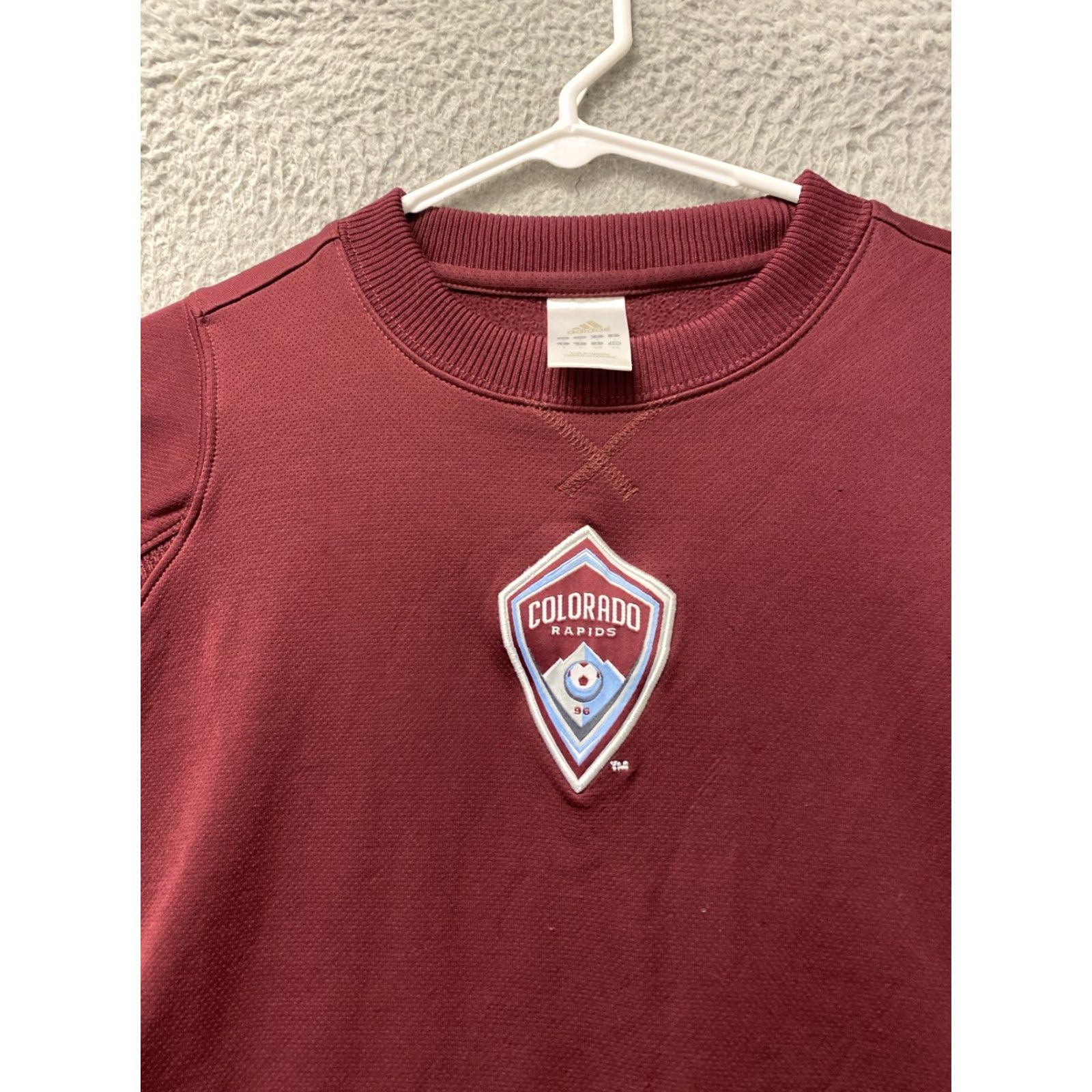 Adidas Adidas Colorado Rapids Sweatshirt L Maroon Crew Neck Fleece Soccer/MLS/Football Pullover Men Size US L / EU 52-54 / 3 - 2 Thumbnail