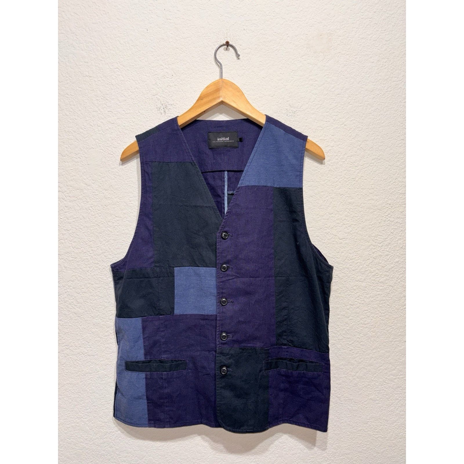 Other Initial Unusual Experience Linen Patchwork Vest Small Size S / US 4 / IT 40 - 1 Thumbnail