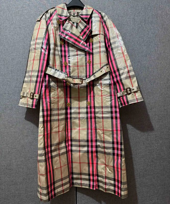 Burberry Burberry Women's Colorful Cotton Logo Trench Coat Size M / US 6-8 / IT 42-44 - 1 Thumbnail