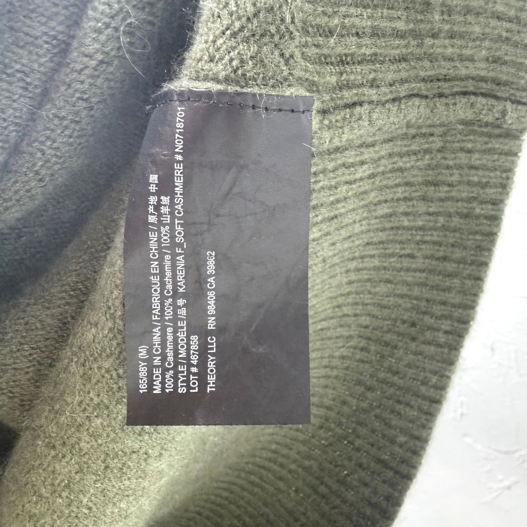 Theory Theory Sweater Women's M Cashmere Crew neck L/S Luxury Knit HOLE TT26 Size M / US 6-8 / IT 42-44 - 7 Thumbnail