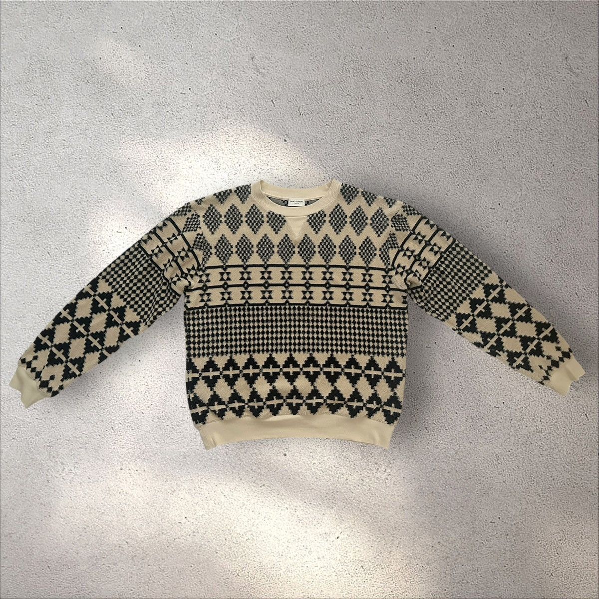 Saint Laurent Paris Saint Laurent Jacquard Sweatshirt Size US M / EU 48-50 / 2 - 1 Thumbnail