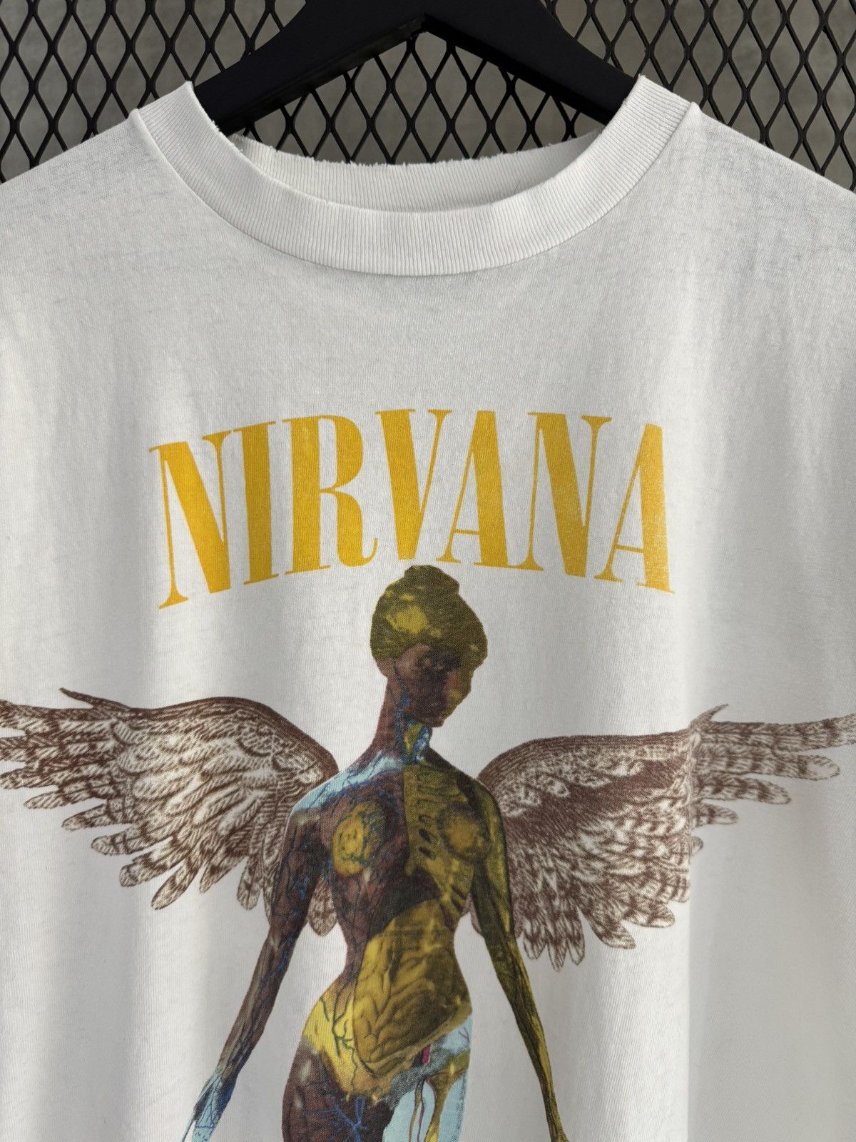 Nirvana Vintage 1993 Nirvana In Utero Promo Tee *PERSONAL* Size US L / EU 52-54 / 3 - 2 Thumbnail