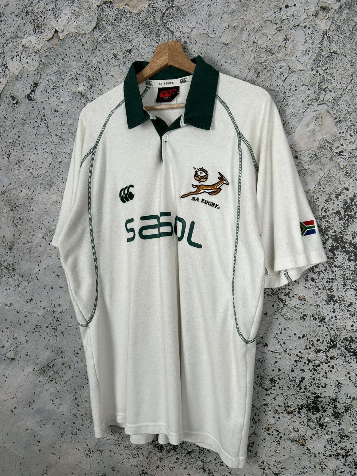 Canterbury of New Zealand Vintage Canterbury of New Zealand South Africa Rugby Jersey Size US XL / EU 56 / 4 - 2 Thumbnail