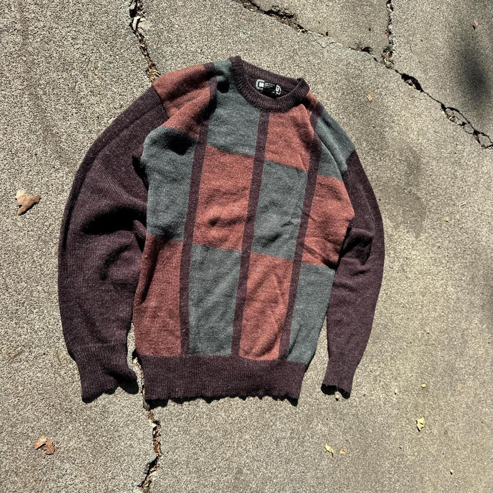 Vintage Vintage Greenfield Earth Tone Brown Knit Sweater Size Medium Size US M / EU 48-50 / 2 - 2 Thumbnail