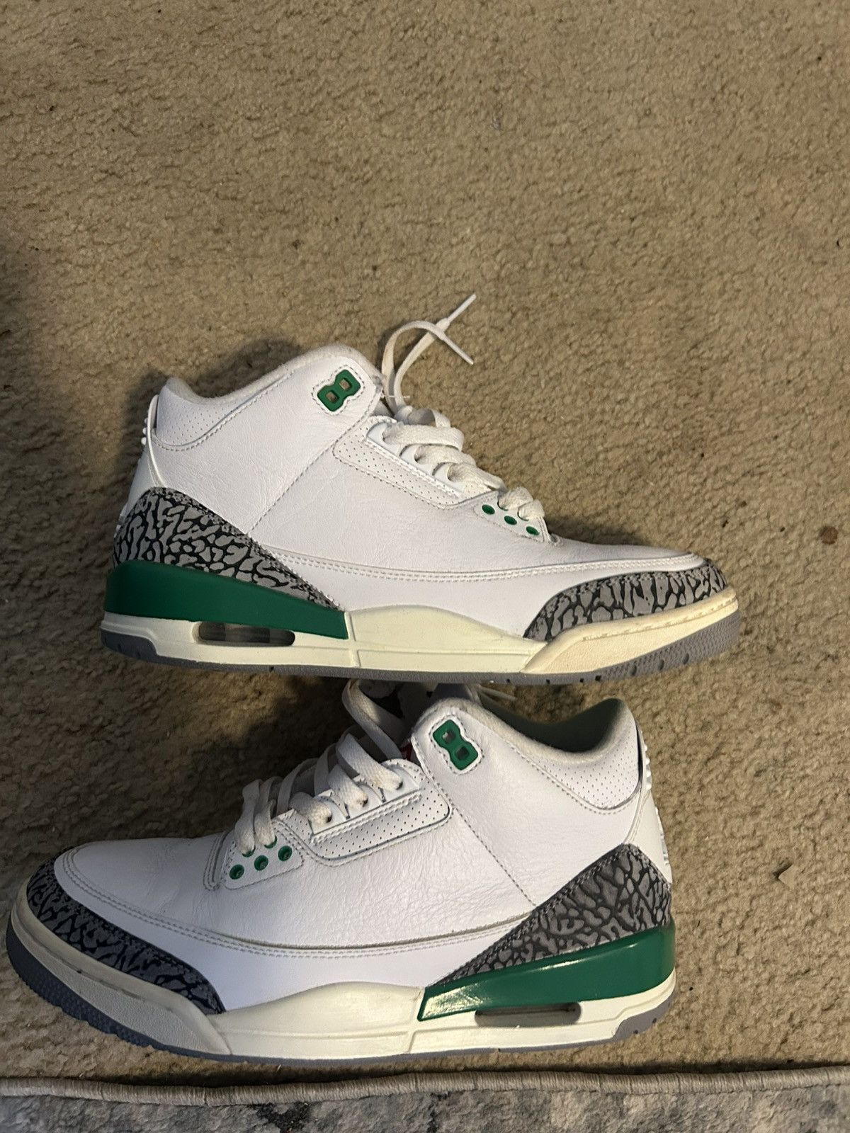 Jordan Brand Jordan 3 Lucky Green Size US 8.5 / EU 41-42 - 4 Thumbnail