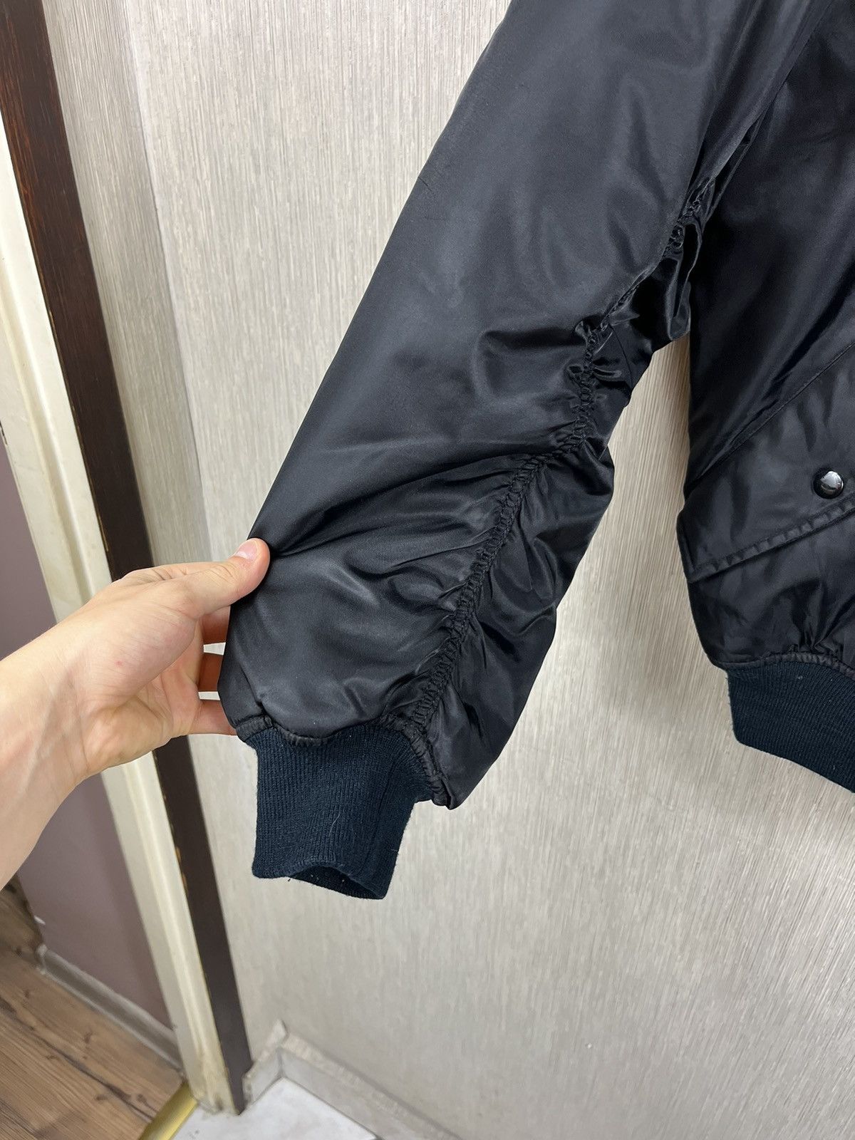 Vintage Vintage MA-1 military nylon bomber boxy jacket flyers Size US S / EU 44-46 / 1 - 13 Thumbnail