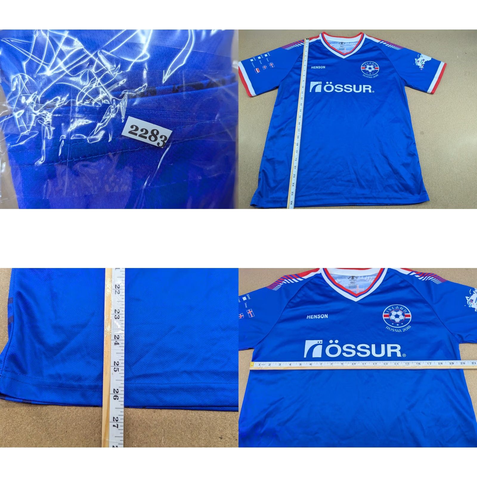 Henson Henson Iceland 2018 Russia World Cup Jersey Shirt Adult S Blue Football Size US S / EU 44-46 / 1 - 8 Thumbnail