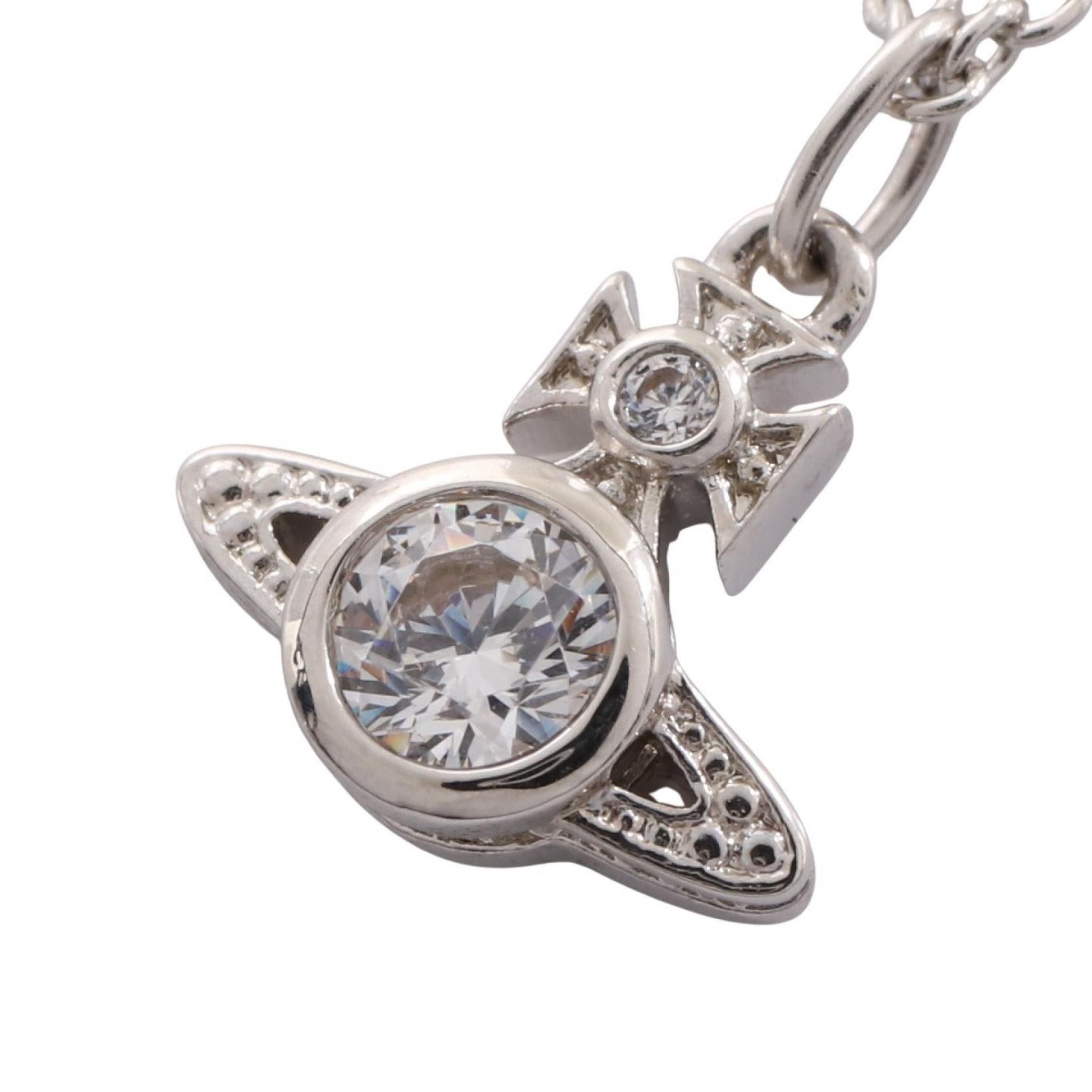 Vivienne Westwood Vivienne Westwood Vivienne Westwood Orb Stainless Steel Necklace Metal Necklace 63020278P102 DUTY FREE for USA Size ONE SIZE - 1 Thumbnail