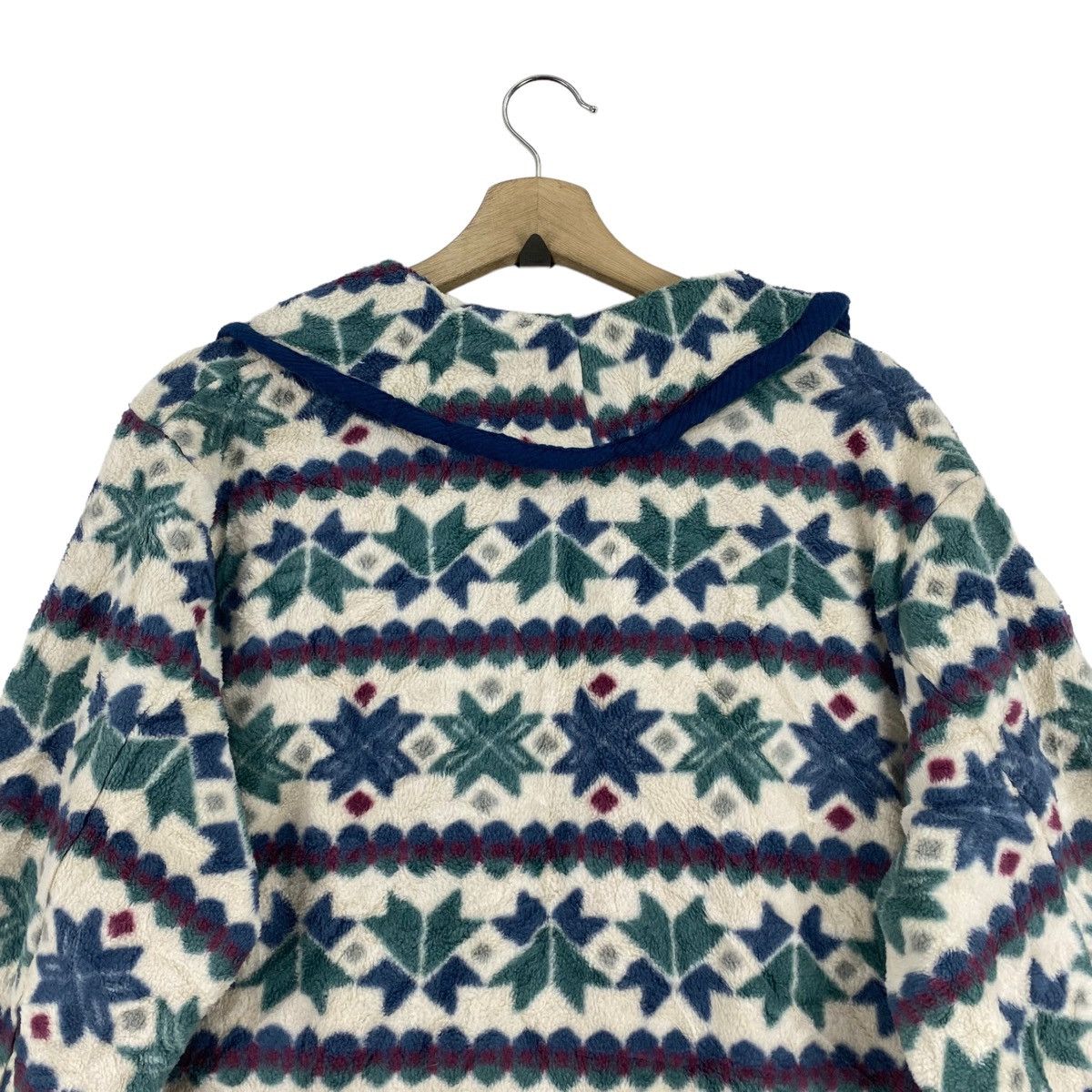 L.L. Bean × Native LL BEAN USA Retro Sherpa Navajo Aztec Native Overprint Long Size US XL / EU 56 / 4 - 5 Thumbnail