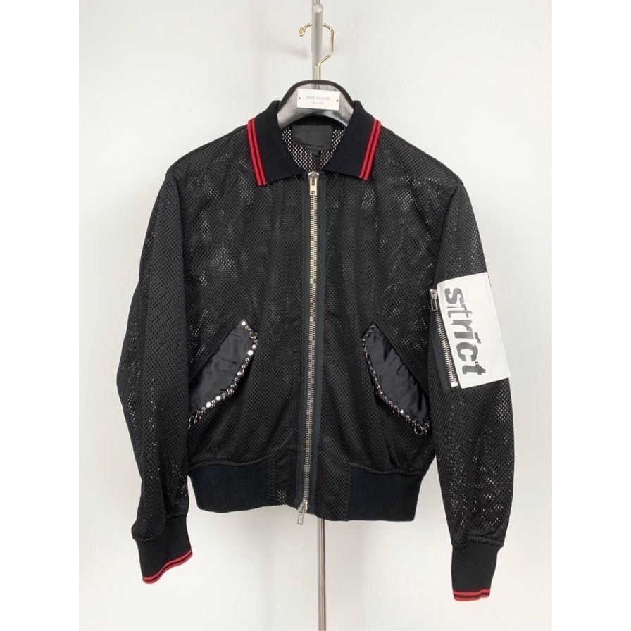 Alexander Wang Women's Black Nylon Mesh Lapel Jacket XS