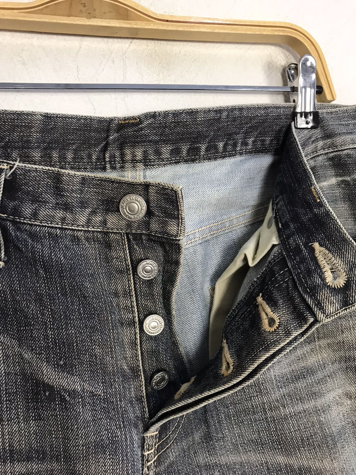 Japanese Brand TK Takeo Kikuchi Black Denim Slim Fit Buttonfly Size US 32 / EU 48 - 6 Thumbnail