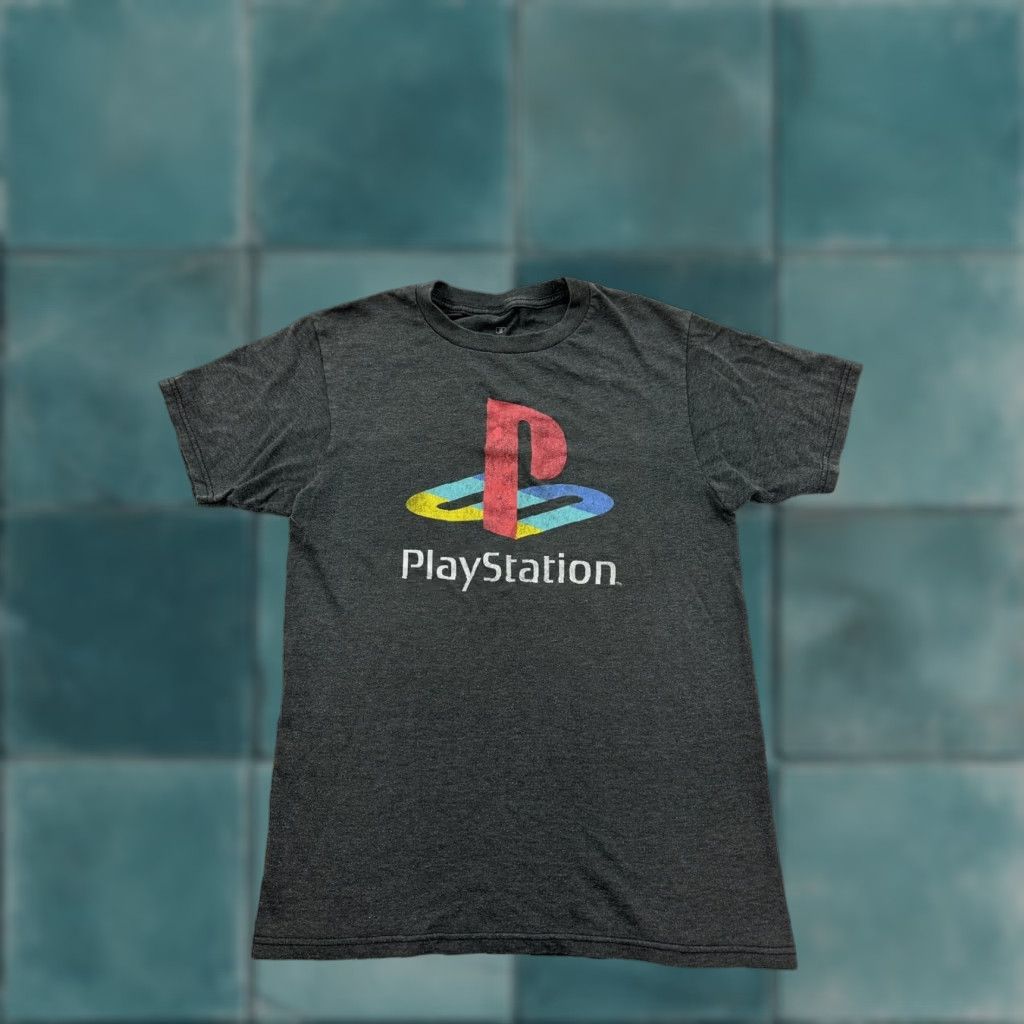 Ripple Junction PlayStation Shirt Mens Small Gray Sony PS1 Logo Crew Neck Pullover Size US S / EU 44-46 / 1 - 1 Thumbnail