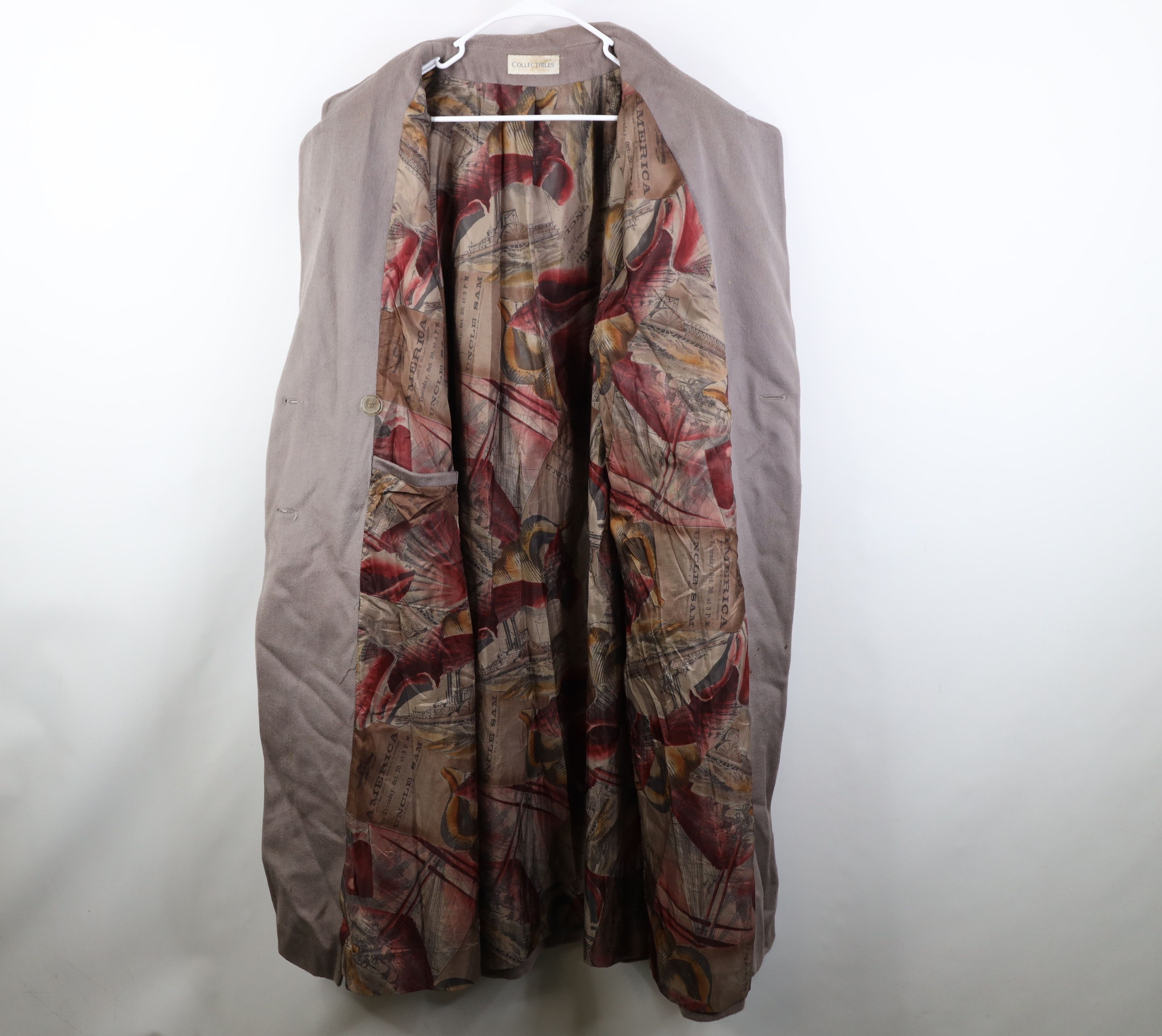 Vintage Vintage 90s Streetwear Heavy Wool Blend Overcoat Jacket USA Size XXL / US 16-18 / IT 52-54 - 9 Thumbnail