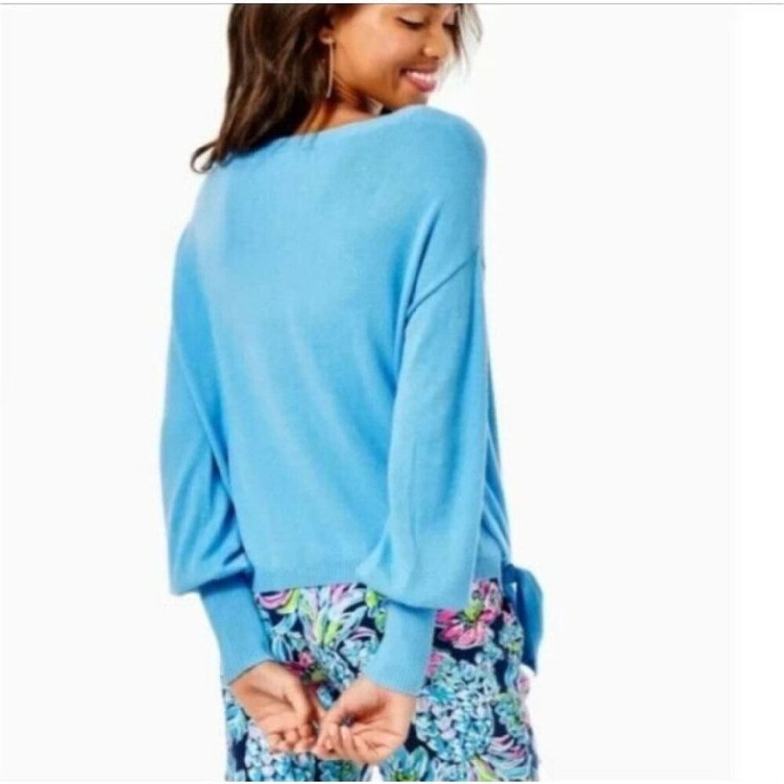 Lilly Pulitzer Lilly Pulitzer Nariah Sweater Zanzibar Blue Medium New Size M / US 6-8 / IT 42-44 - 2 Thumbnail