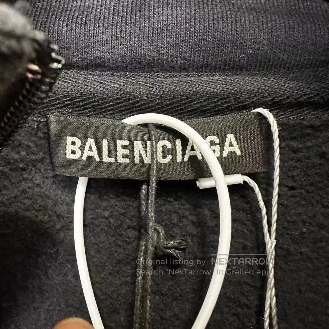 Balenciaga Balenciaga Double B Logo Fleece Half-Zip Jacket. Size US M / EU 48-50 / 2 - 2 Thumbnail