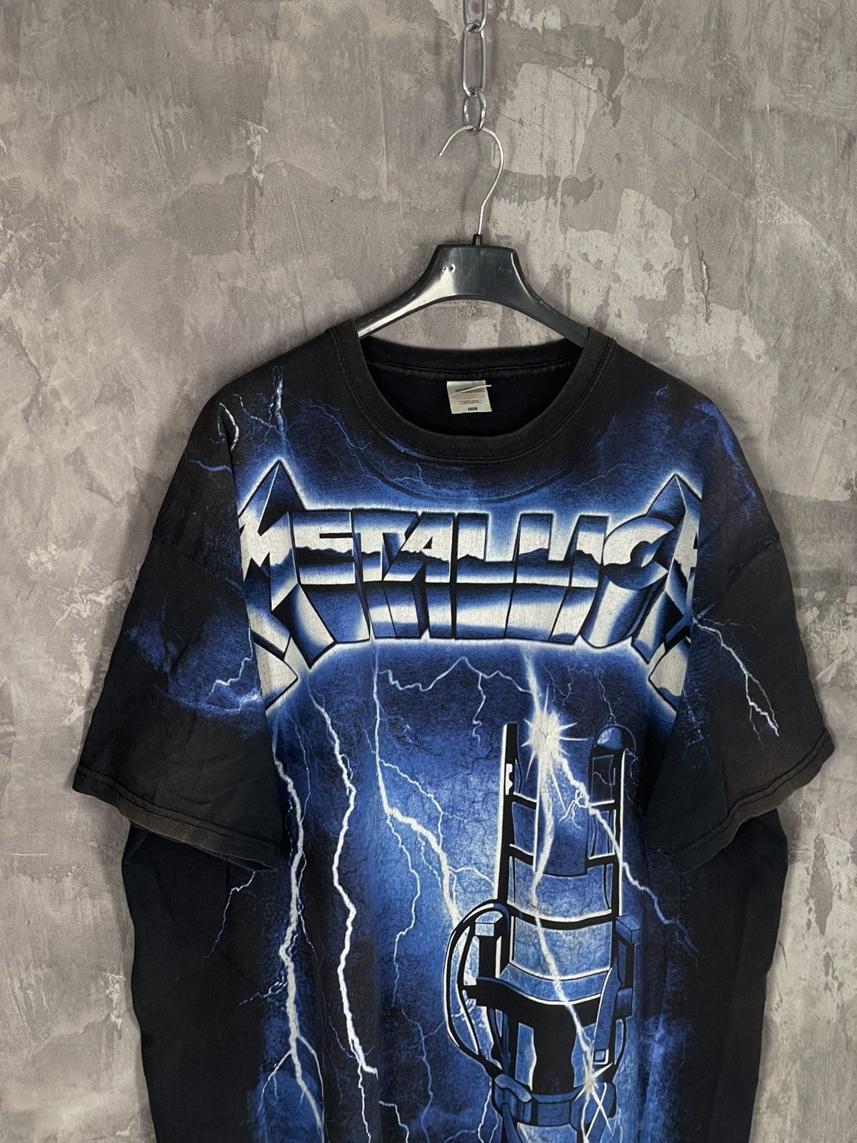 Band Tees × Vintage Vintage 00s All Over Print Metallica T-Shirt Size US XXL / EU 58 / 5 - 7 Thumbnail