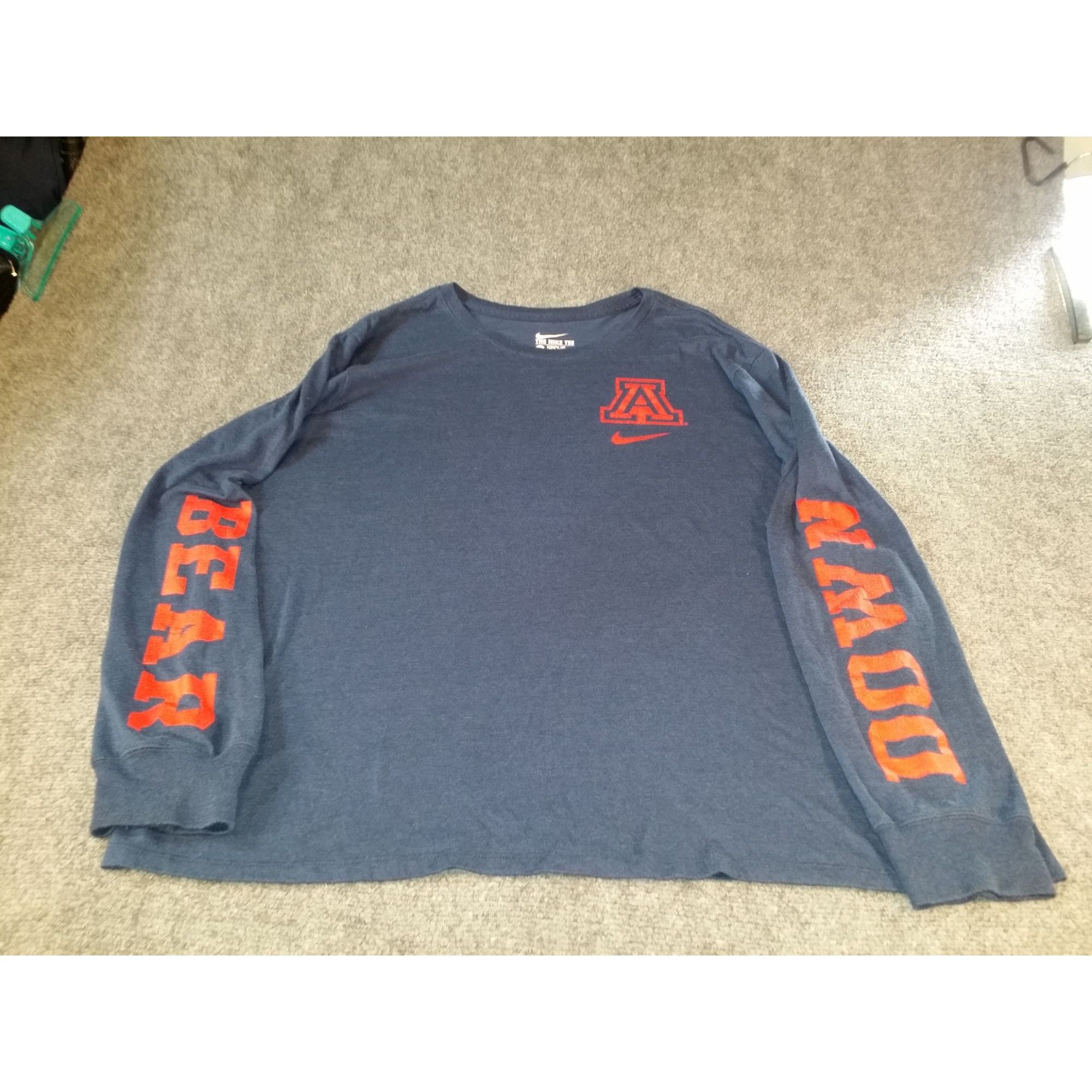 Nike Arizona Wildcats Athletic Cut Tshirt Men Sz XL The Nike Tee Size US XL / EU 56 / 4 - 6 Thumbnail