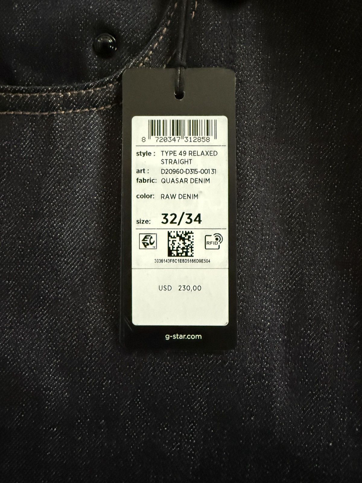 G-Star Japanese Selvage Denim Size US 32 / EU 48 - 2 Thumbnail
