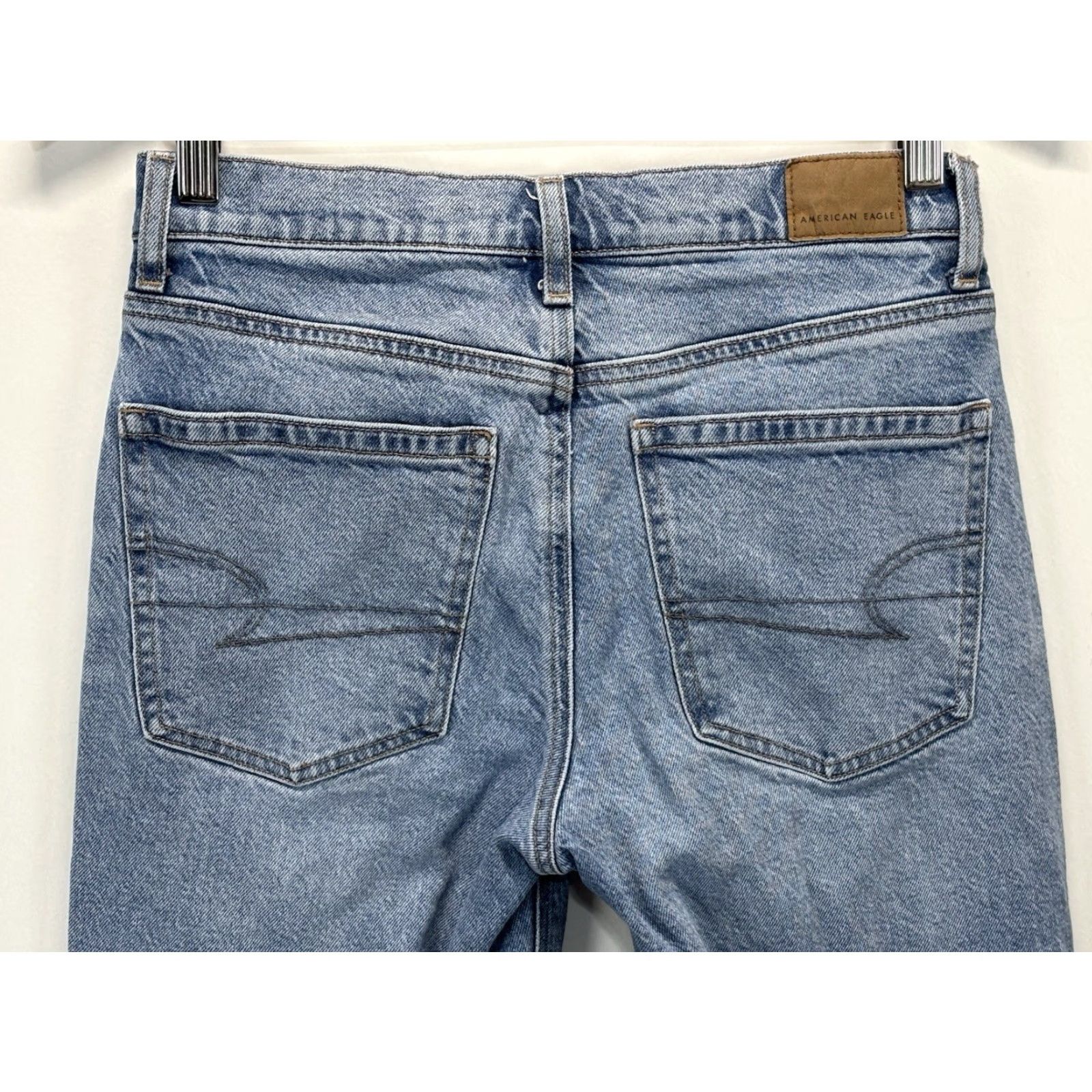 American Eagle Outfitters American Eagle 90s Bootcut Jeans Sz 2 Short Women’s Y2K Front Slit Stretch Size 26" / US 2 / IT 38 - 4 Thumbnail