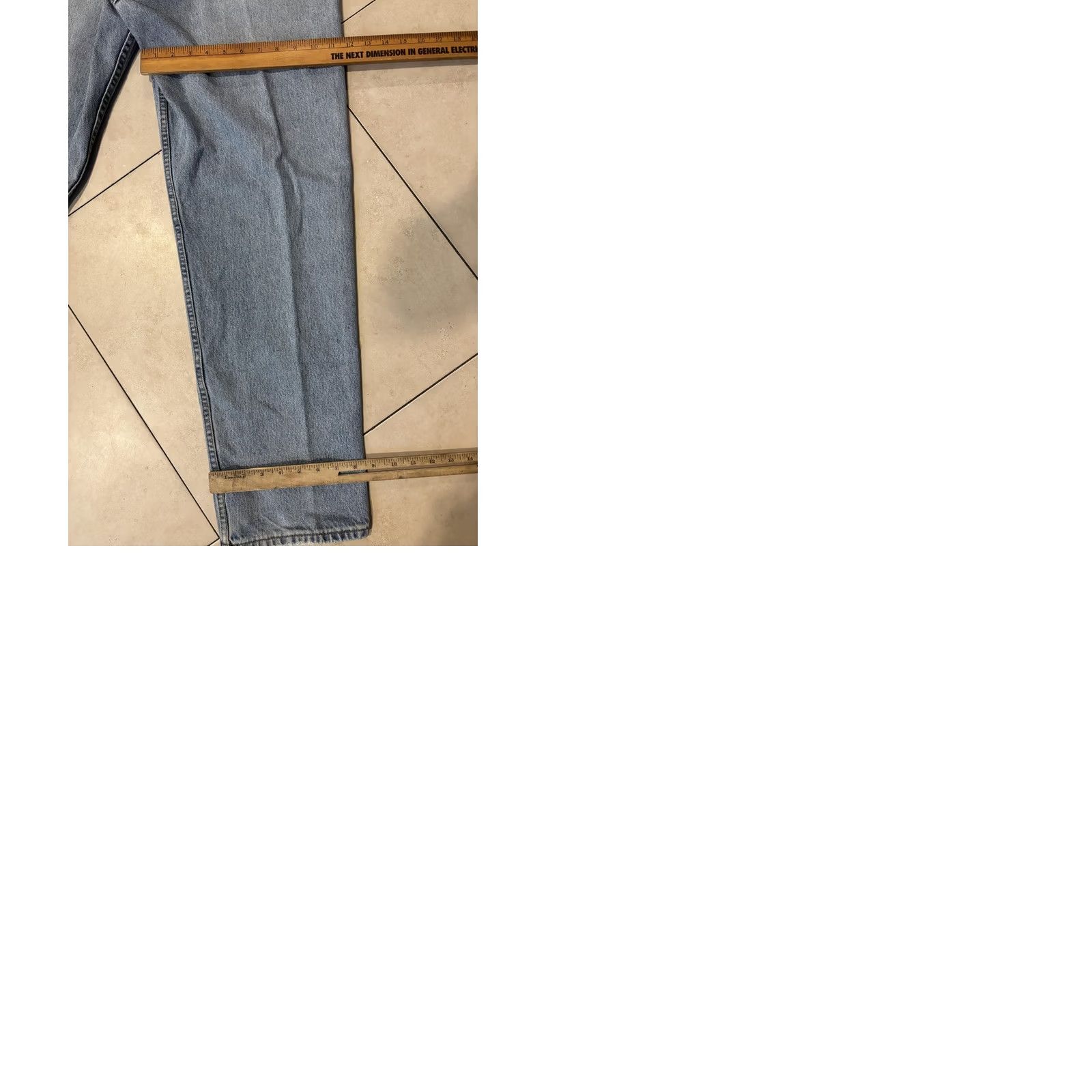 Levi's Levi's 550 Jeans Mens 36x32 Light Blue Relaxed Tapered Distressed Canada Leather Patch Logo 5-Pocket Denim Shirt/Jeans Style Size US 36 / EU 52 - 9 Thumbnail
