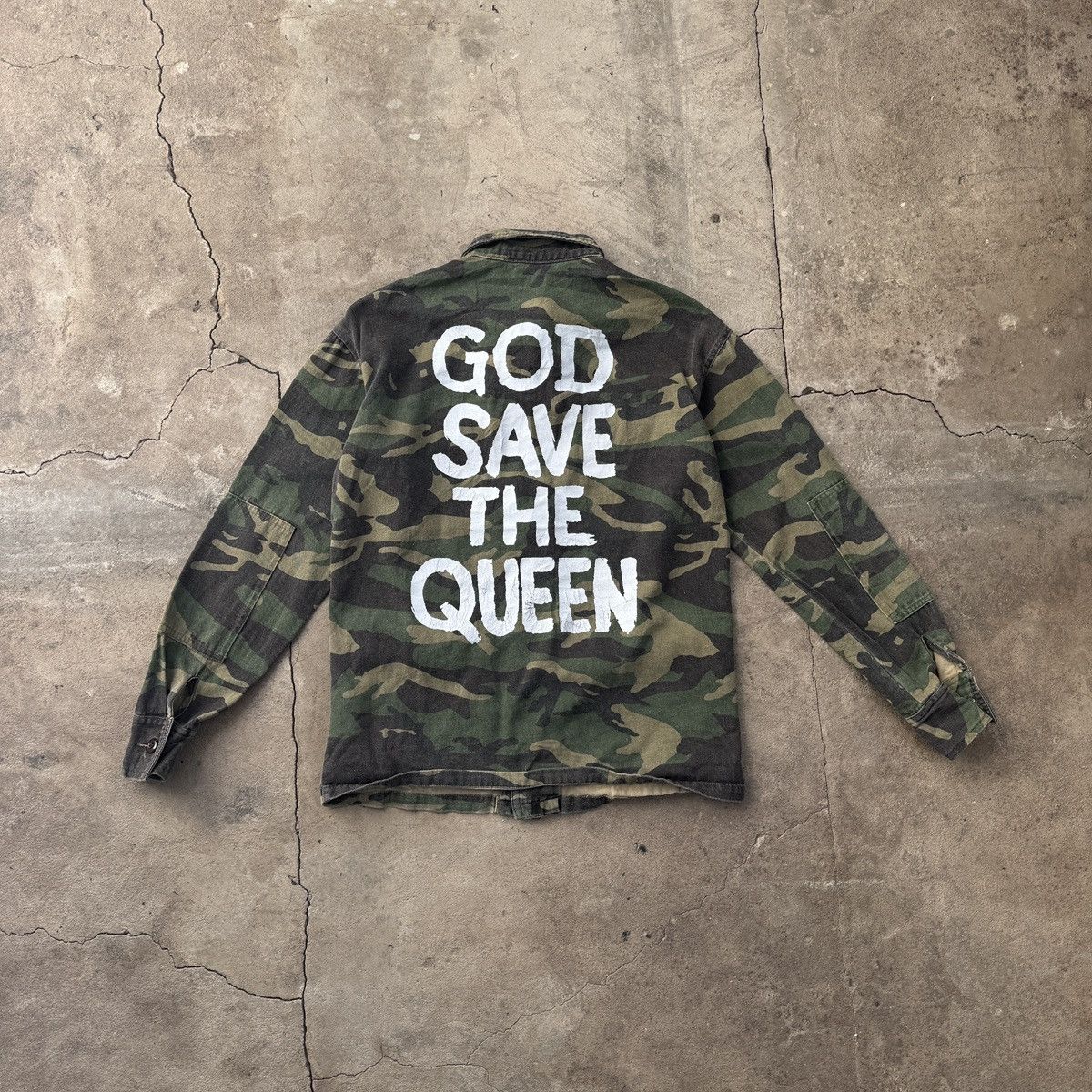 Band Tees Prince Peter USA God Save The Queen Camo Overshirt Size US M / EU 48-50 / 2 - 1 Thumbnail
