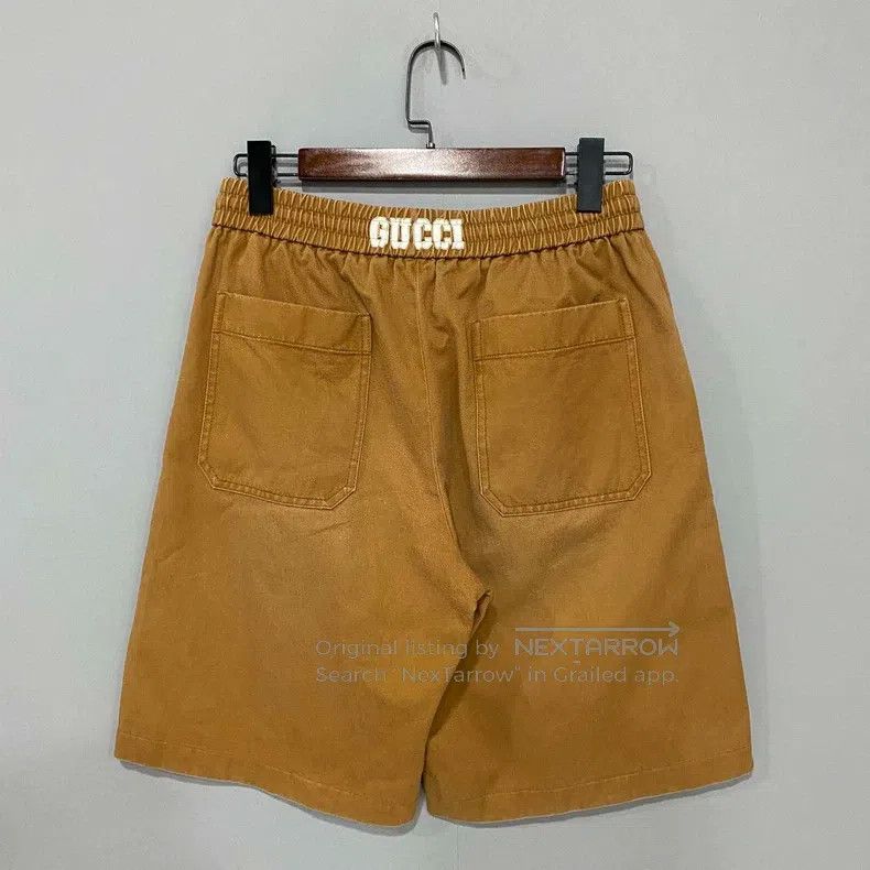 Gucci Gucci Brown slogan shorts Size US 30 / EU 46 - 3 Thumbnail