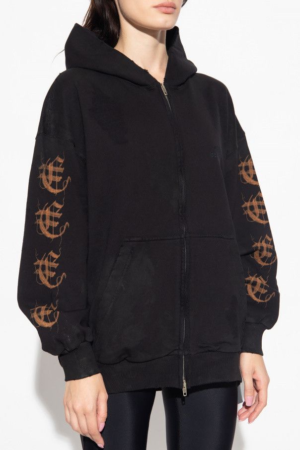 Balenciaga o1srvl11e1124 Dup / Heavy Metal Zip-Up Hoodie Small Fit Size S / US 4 / IT 40 - 3 Thumbnail