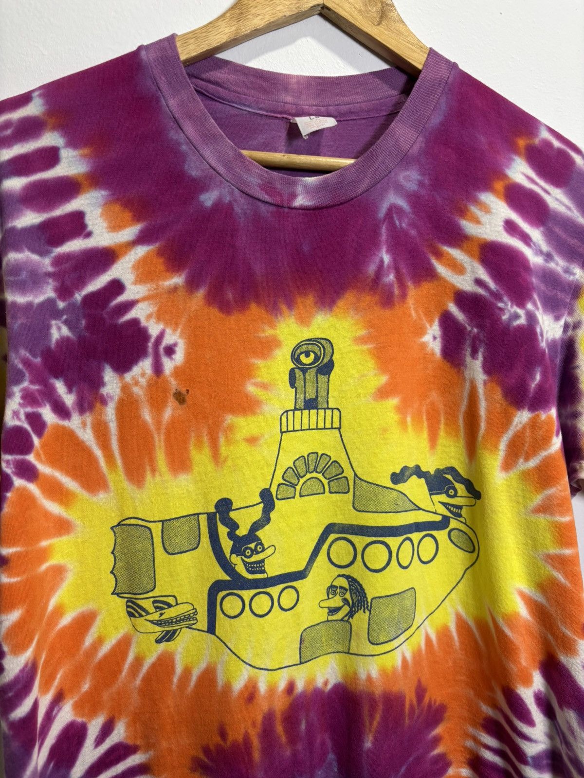 Band Tees × Vintage Vintage 80’s The Beatles Yellow Submarine Tshirt Size US L / EU 52-54 / 3 - 3 Thumbnail