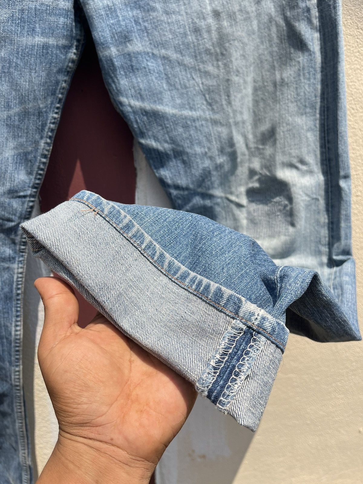 Vintage Thrashed Faded levi’s 501 grunge Size US 33 - 7 Thumbnail