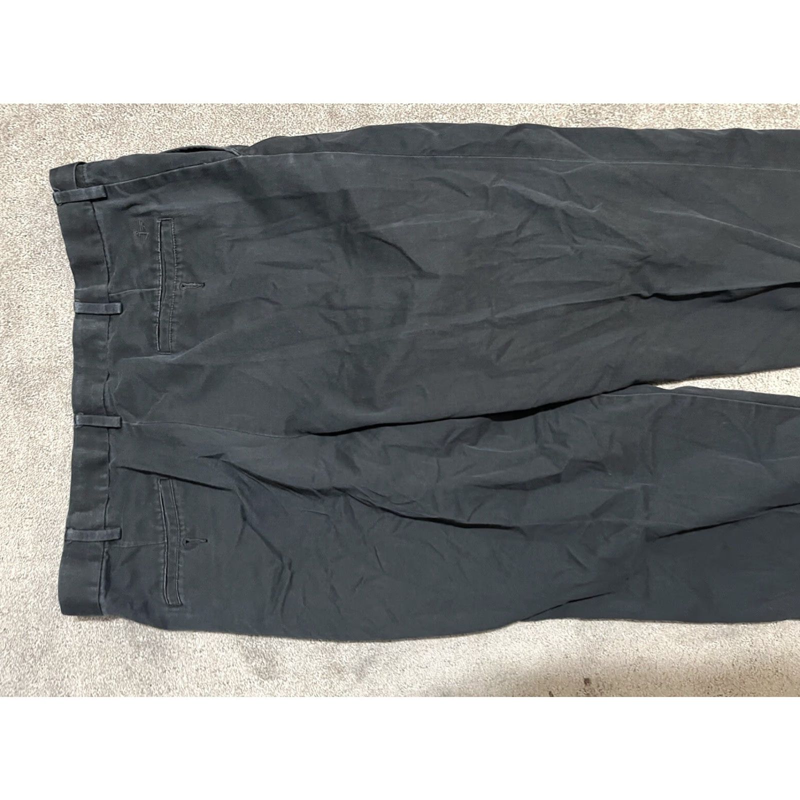 Dockers Dockers Mens Pants 36x32 Black Relaxed Fit Dress Chino Pleated Distresse Size US 36 / EU 52 - 4 Thumbnail