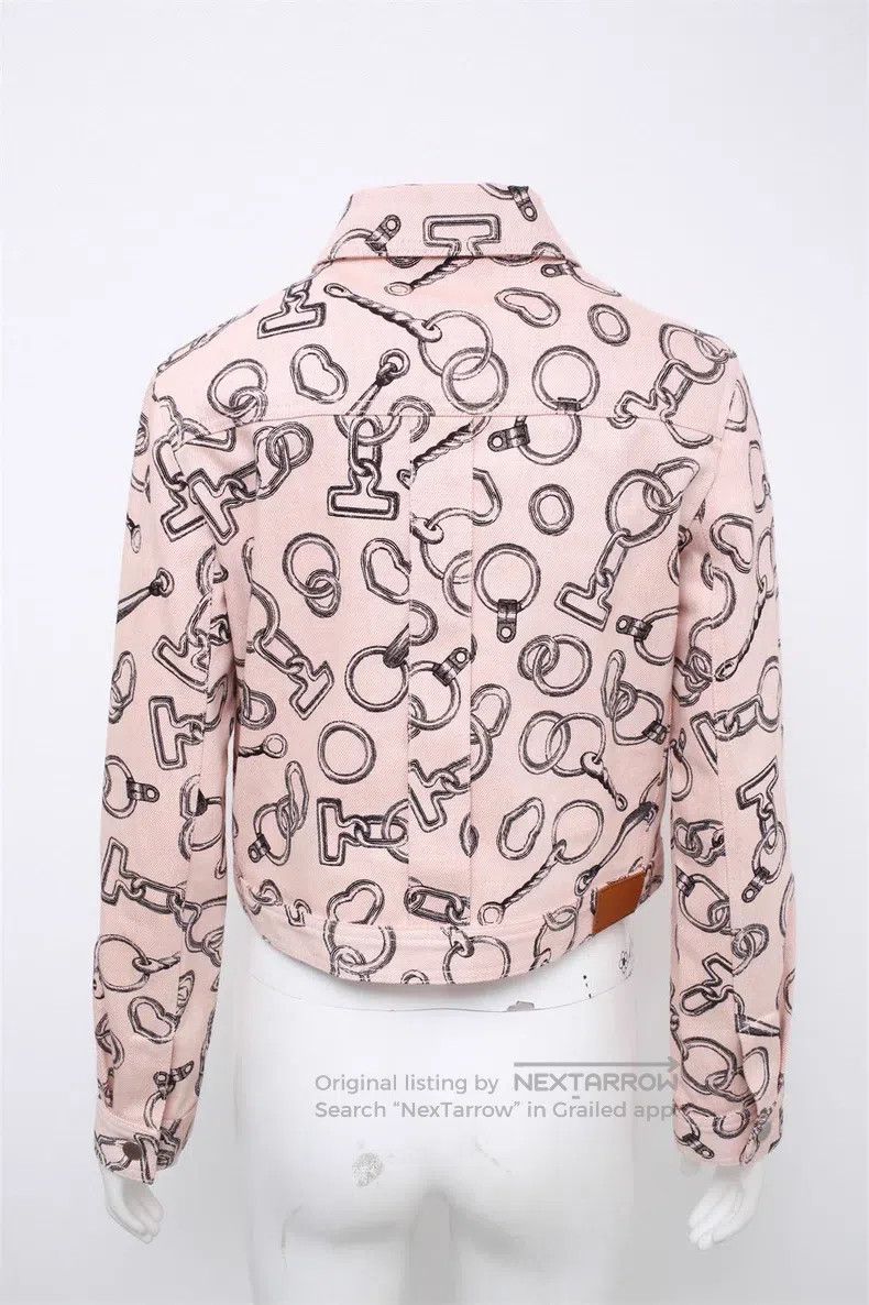 Hermes Hermes Pink Buckle Denim Short Jacket Size XS / US 0-2 / IT 36-38 - 4 Thumbnail