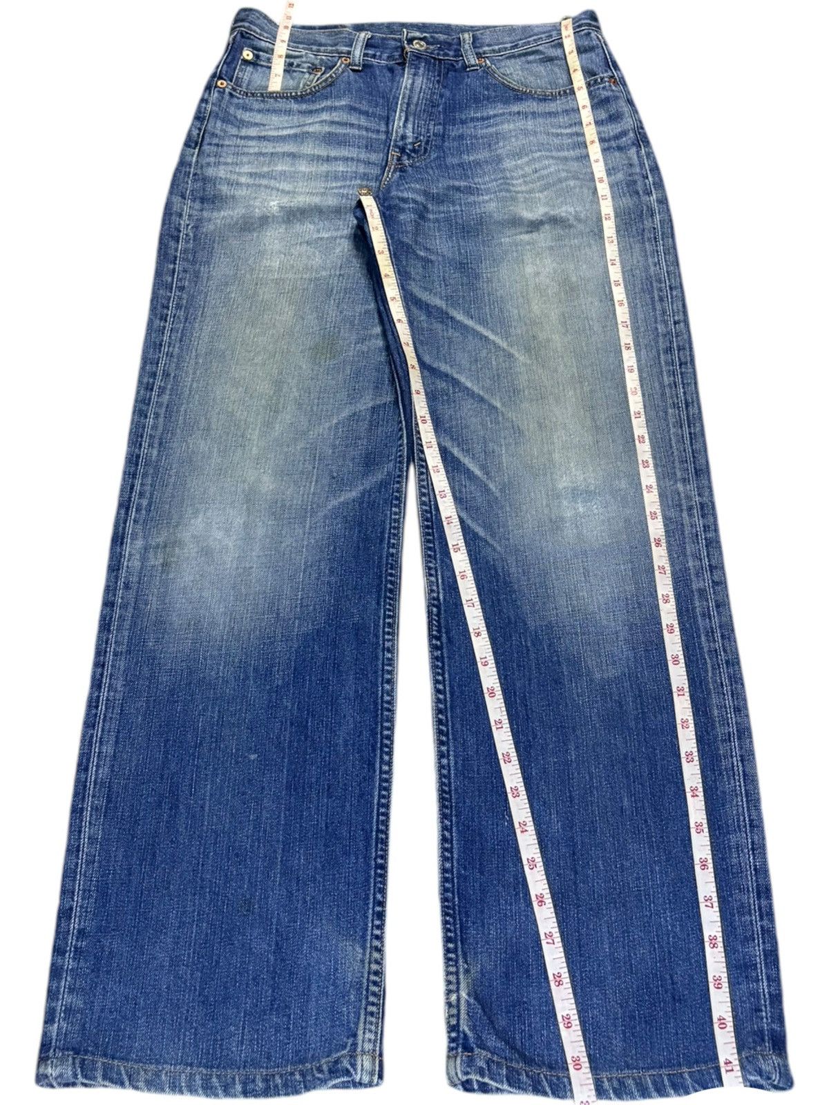 Levi's × Vintage Vintage 90s Levis 533 Mud Wash Baggy Jeans Size US 31 - 13 Thumbnail