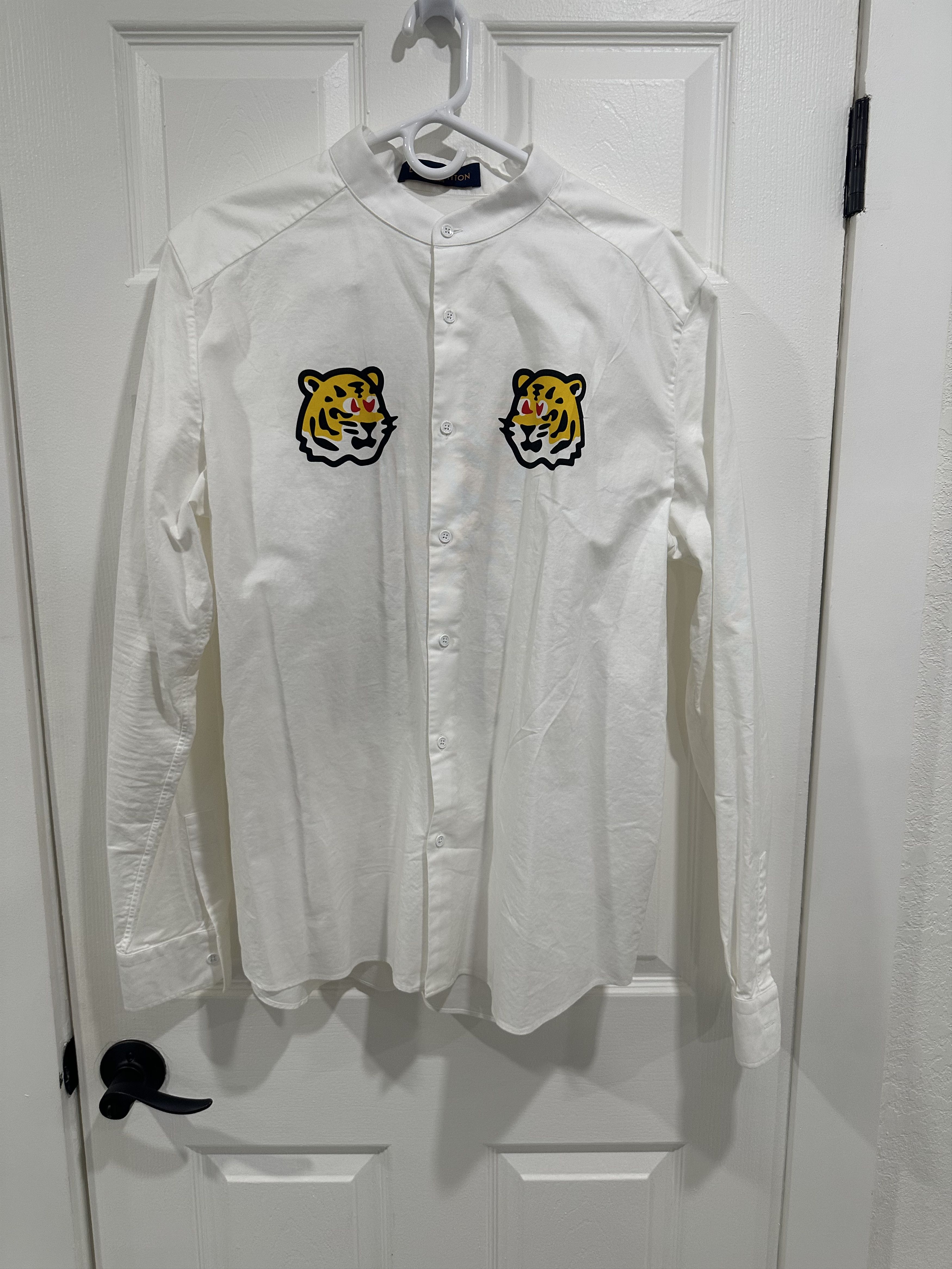 Louis Vuitton × Nigo Louis Vuitton LV Made Tiger Head Button Up Long Sleeve Shirt Size US XL / EU 56 / 4 - 1 Thumbnail
