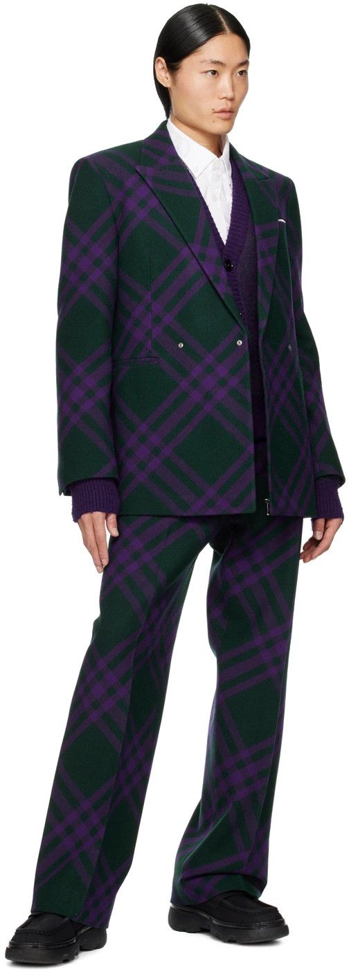 Burberry o1y0426 Blazer in Purple/Black Size US M / EU 48-50 / 2 - 4 Thumbnail