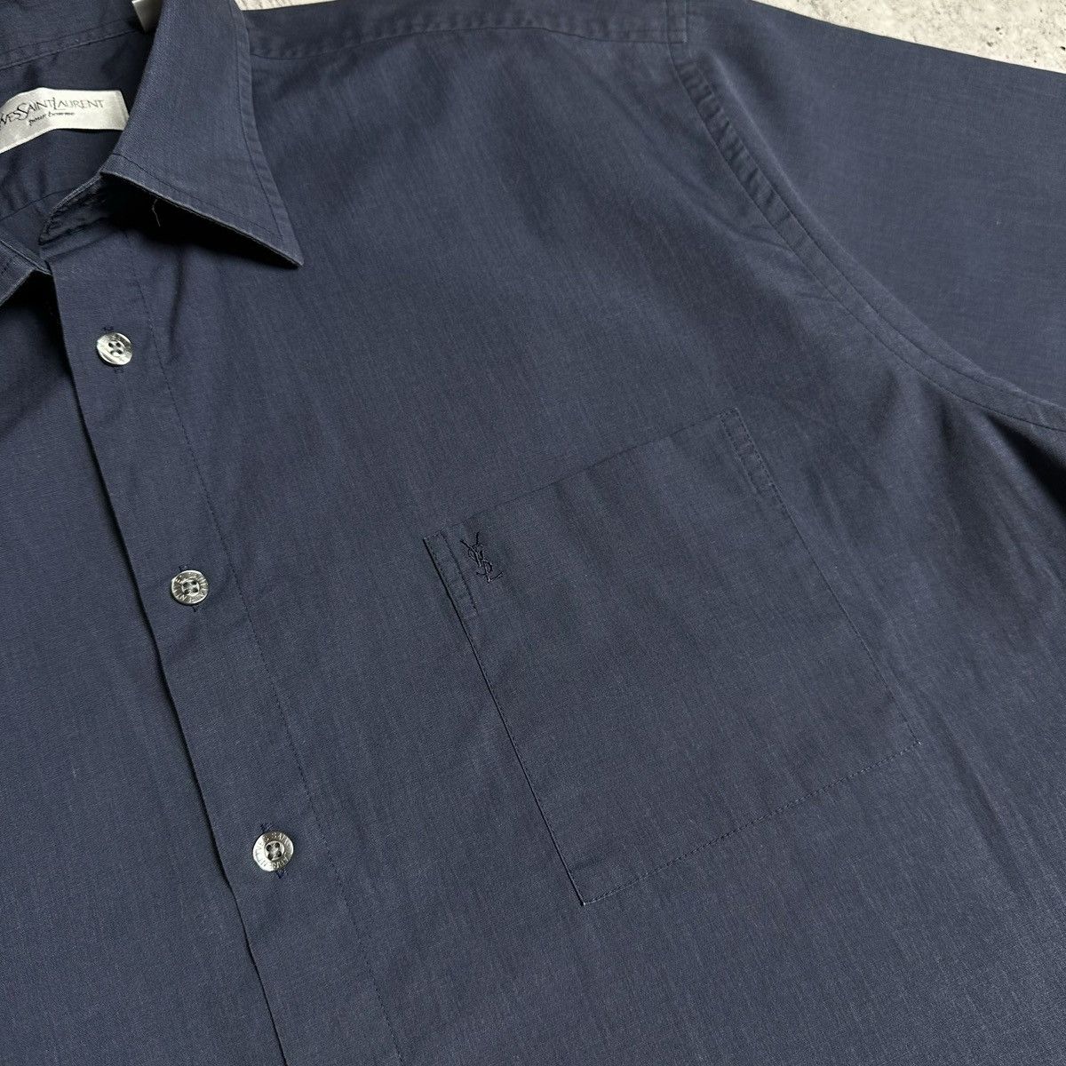 Vintage × Yves Saint Laurent Yves Saint Laurent Shirt Button Up Mini Logo YSL Size US XL / EU 56 / 4 - 6 Thumbnail