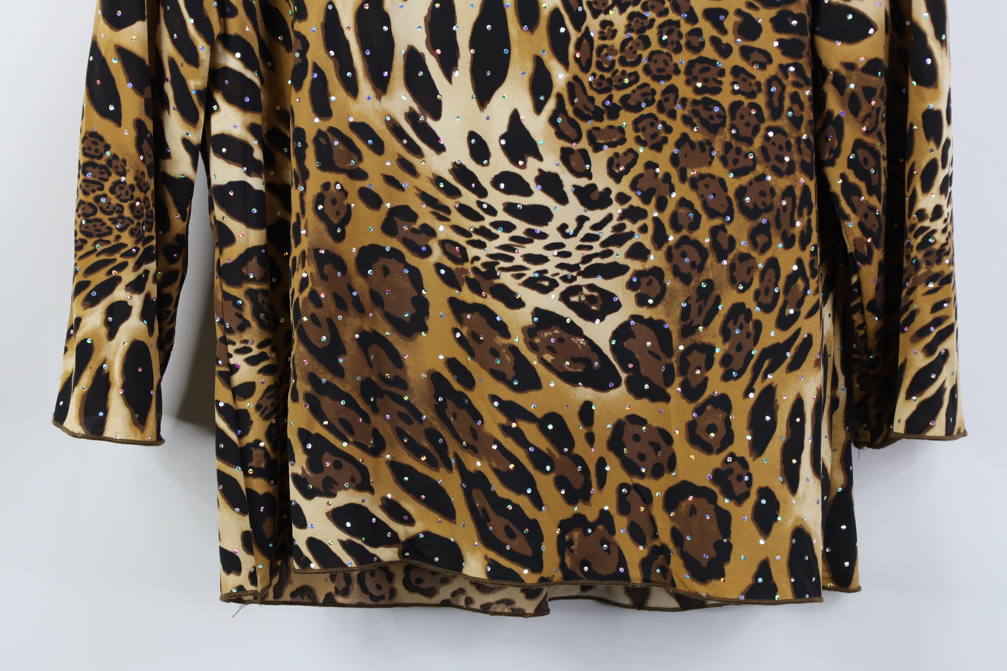 Vintage Vintage 90s Y2K Babydoll Fairy Leopard Cheetah Shirt Top USA Size XL / US 12-14 / IT 48-50 - 13 Thumbnail