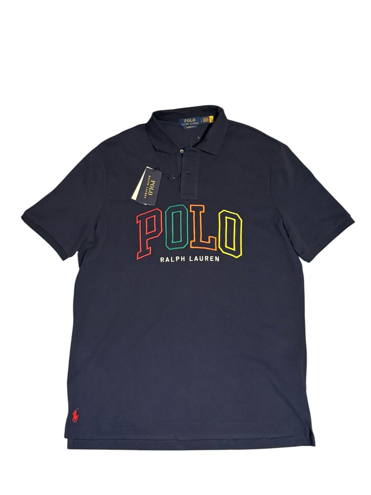 Polo Ralph Lauren 160$ Polo Ralph Lauren Colourful Embroidered Logo Polo Shirt Size US L / EU 52-54 / 3 - 1 Thumbnail