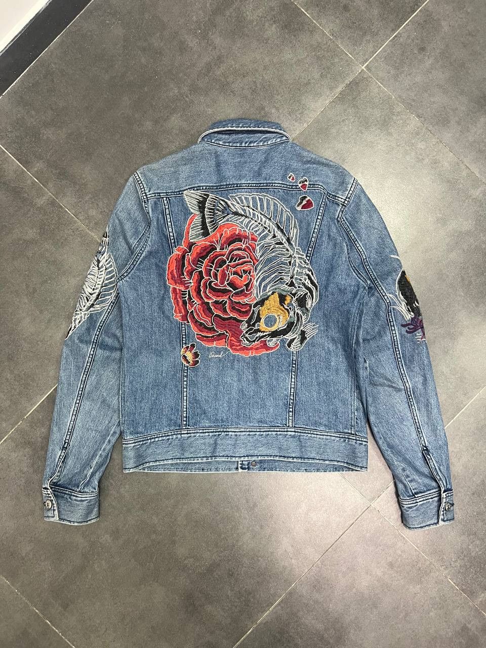 Diesel RARE Diesel Koi Embroidered Denim Jacket Size US M / EU 48-50 / 2 - 10 Thumbnail