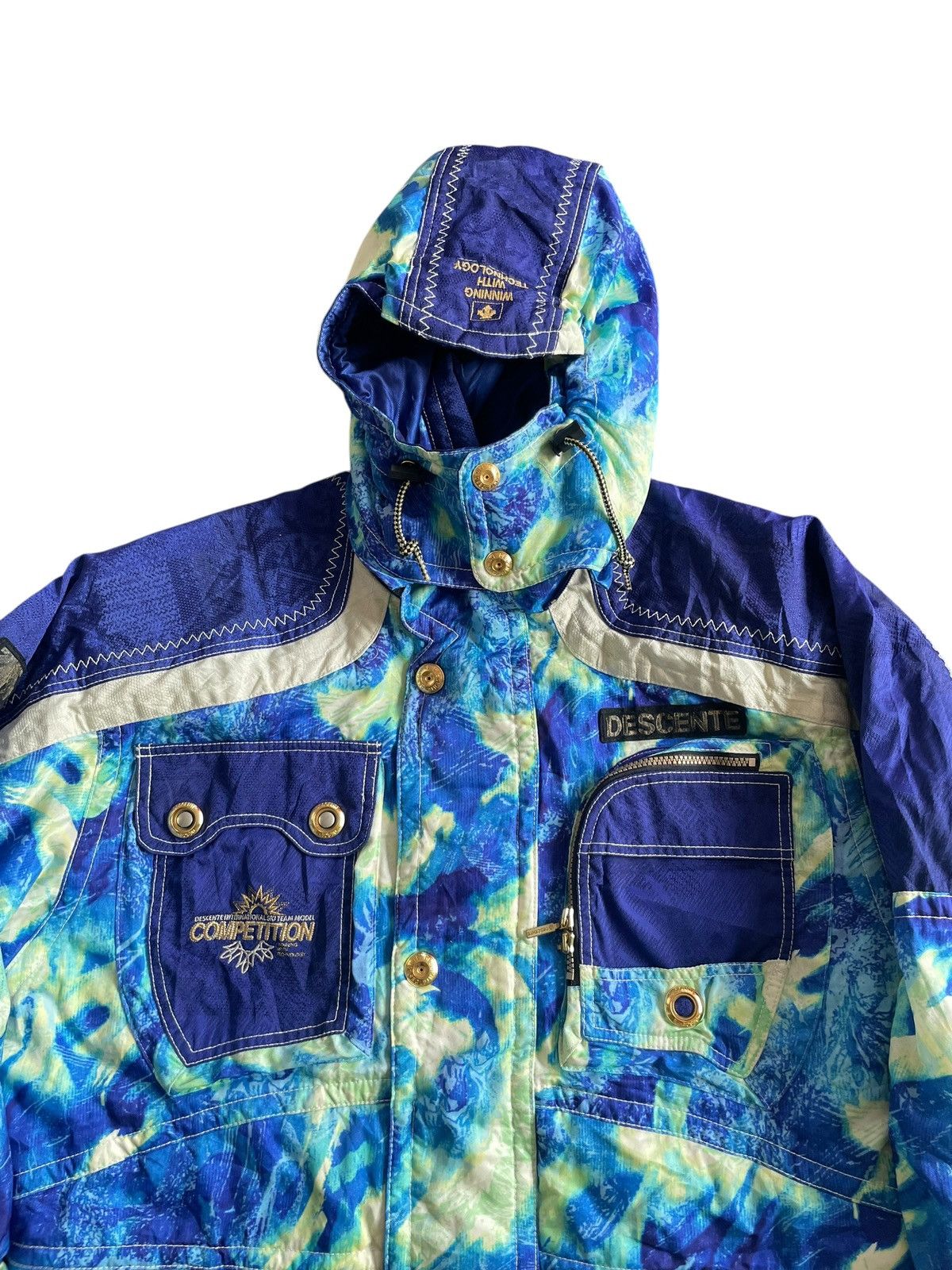 Descente Vintage Descente Competition Ski Jacket Size US L / EU 52-54 / 3 - 3 Thumbnail