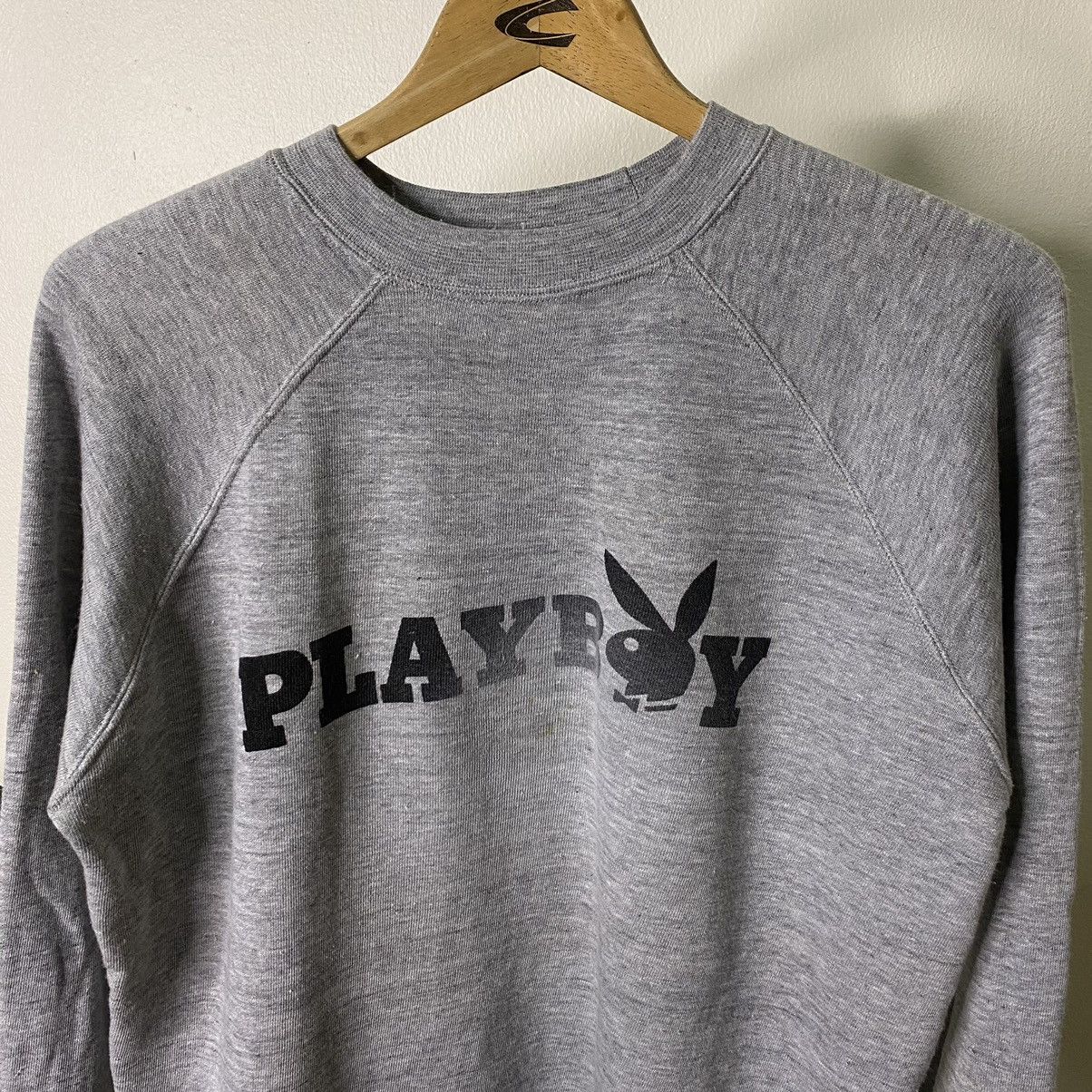 Playboy × Vintage Vintage 1980s Playboy OG Logo Sweatshirt Size US M / EU 48-50 / 2 - 2 Thumbnail