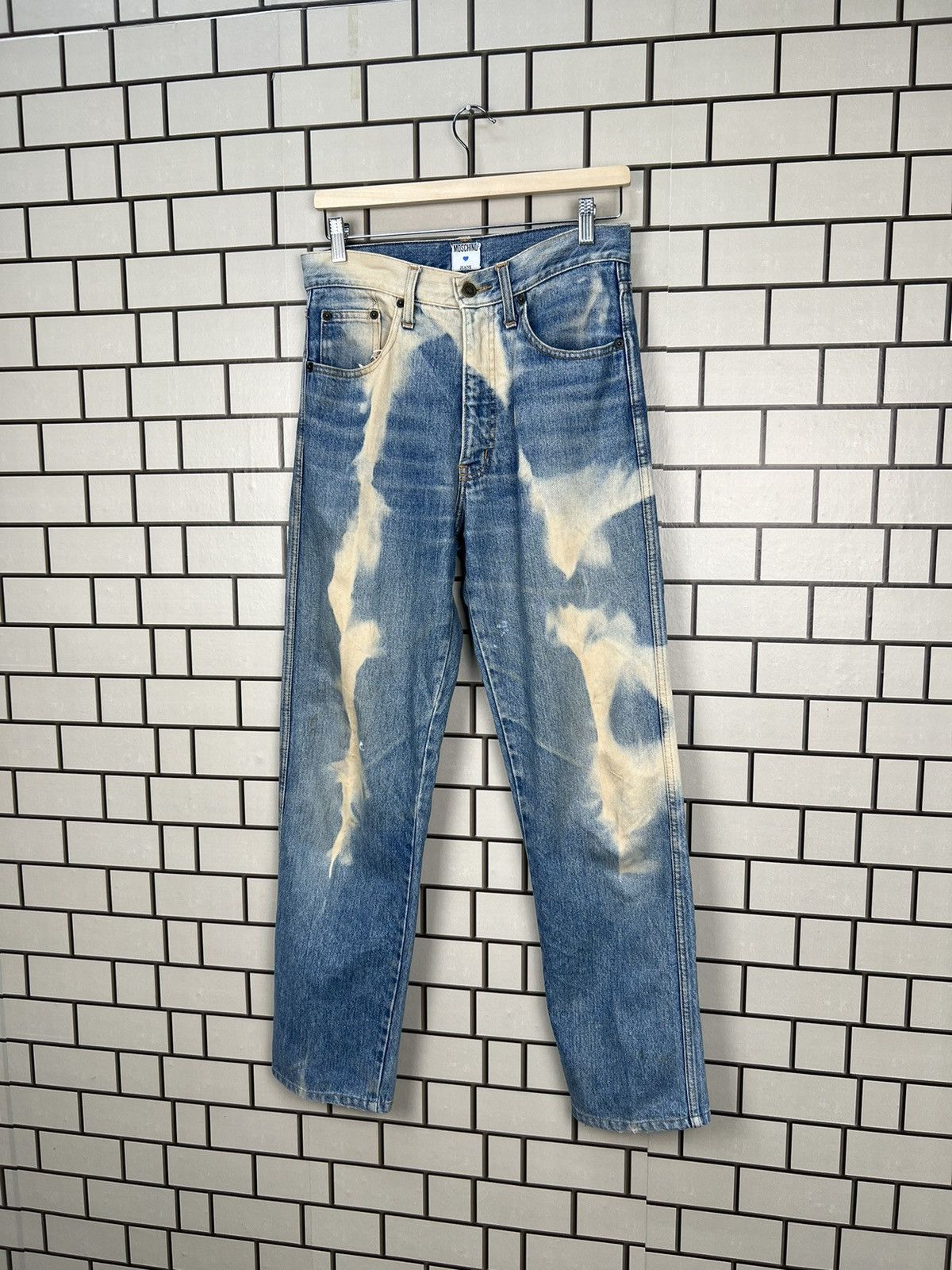 Moschino × Vintage Moschino Acid Wash Vintage Jeans Pants Size US 30 / EU 46 - 3 Thumbnail