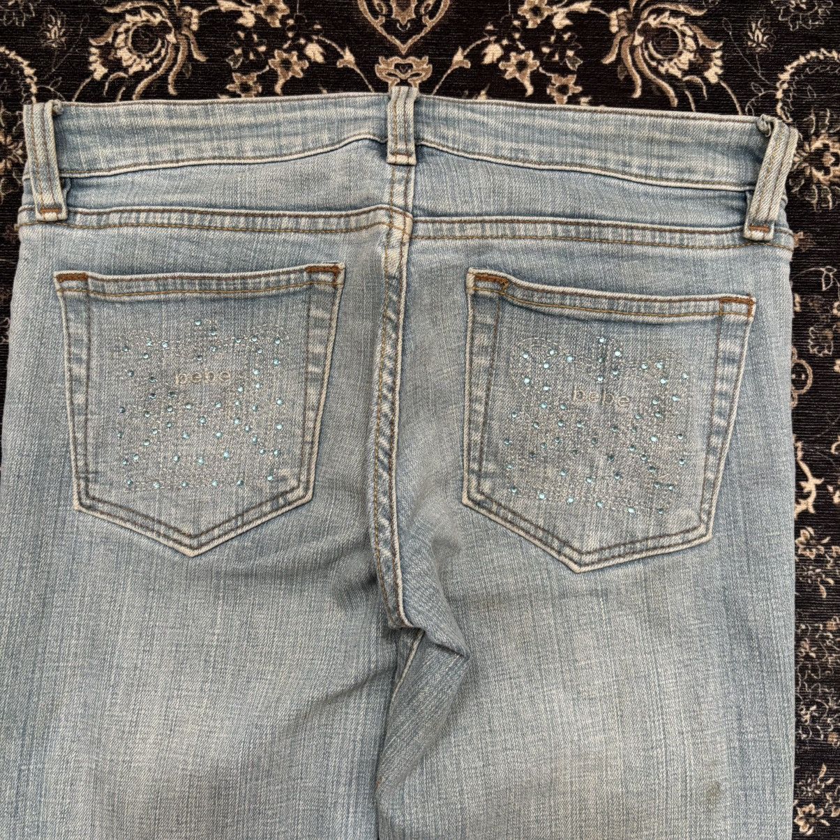 Bebe Bebe Made In Usa Blue Jeans Size 28" / US 6 / IT 42 - 5 Thumbnail