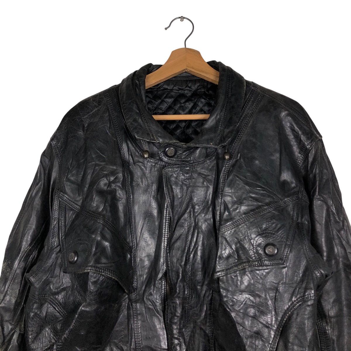 Japanese Brand Vintage Biker Leather Jacket Davin Skin Deep 14th Addiction Size US M / EU 48-50 / 2 - 4 Thumbnail
