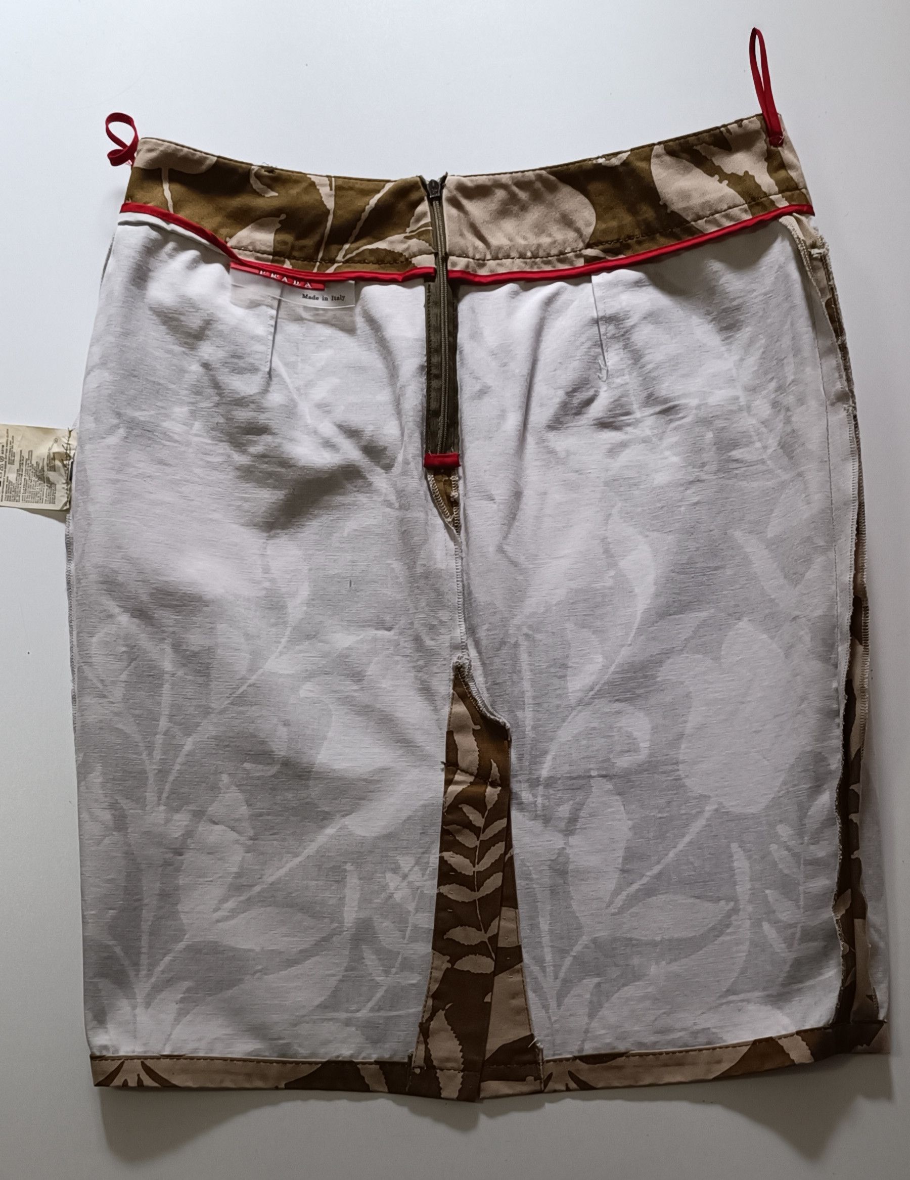 Prada SS2001 - Midi skirt with floral print, in gabardine fabric Size 32" / US 10 / IT 46 - 11 Thumbnail