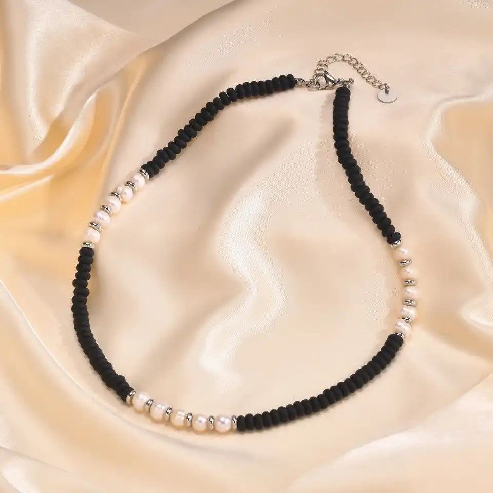 Other Temperament Simulated Pearl Beads Chain Choker Necklace Size ONE SIZE - 1 Thumbnail