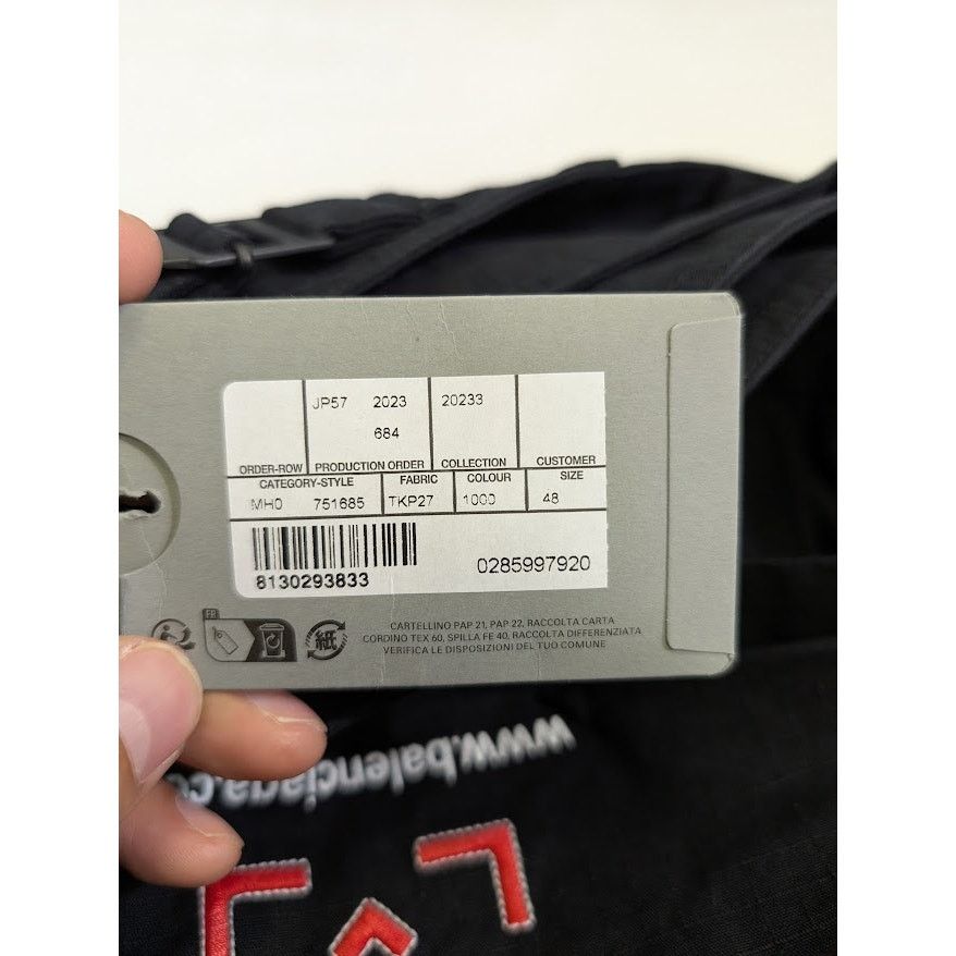 Balenciaga o1rshd1 Cotton Ripstop Gamer Shorts in Black Size US 32 / EU 48 - 21 Thumbnail