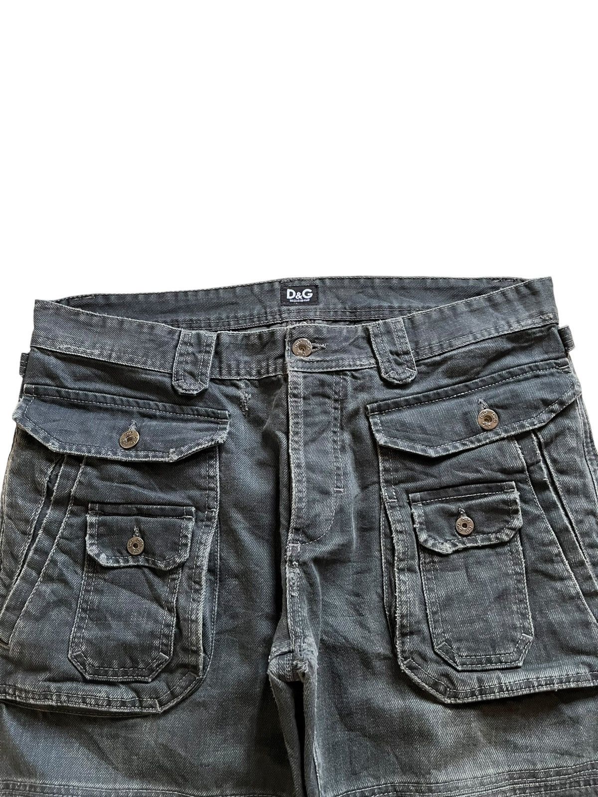 Dolce & Gabbana Vintage Dolce Gabbana Tactical Multi Pocket Baggy Jeans Size US 35 - 5 Thumbnail