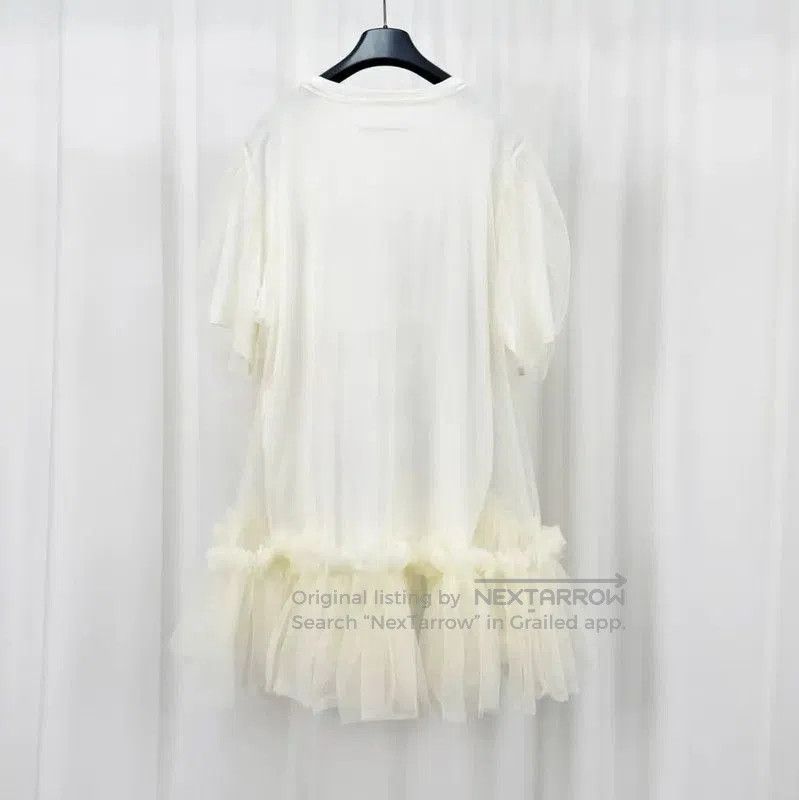 Maison Margiela Maison Margiela Summer Cream Logo T-Shirt . Size XS / US 0-2 / IT 36-38 - 2 Thumbnail