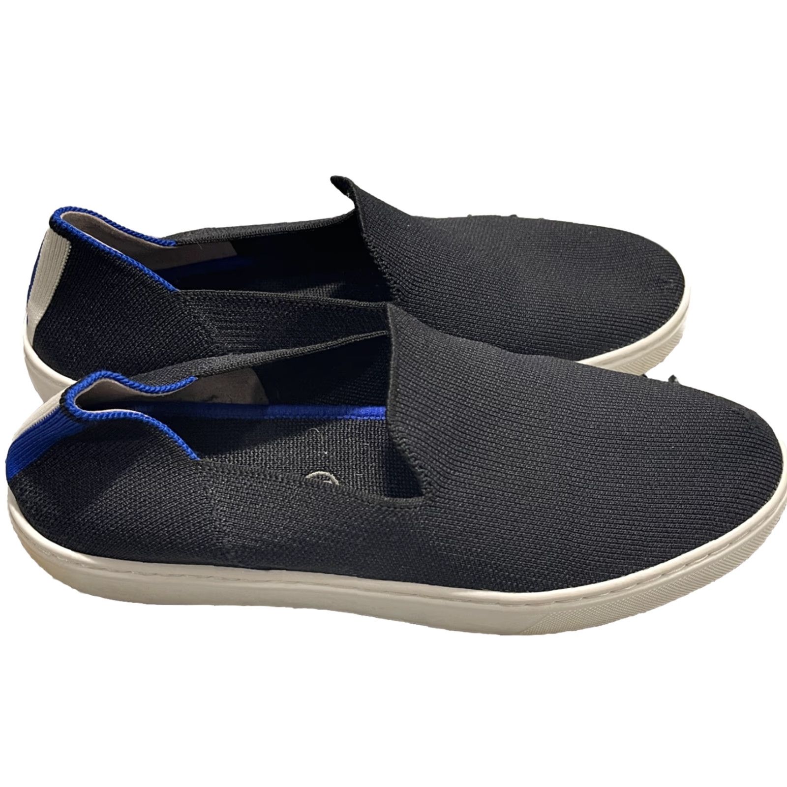 Rothy's Rothy’s Navy Blue Slip On Knit Casual Comfort Sneakers Women 8.5 Size Blue Knit Upper Cotton Casual Slip-On Comfort Shoes Size US 6 / IT 36 - 3 Thumbnail